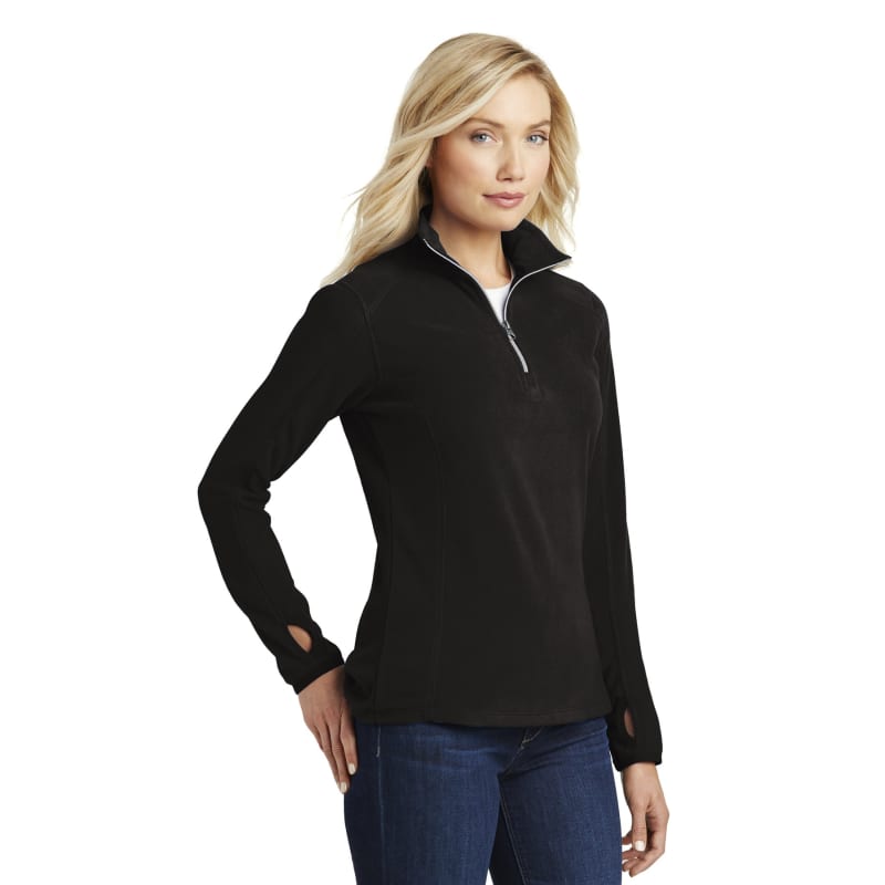 Port Authority Women's Microfleece 1/2-Zip Pullover., custom hoodie or sweatshirt with logo imprint 5