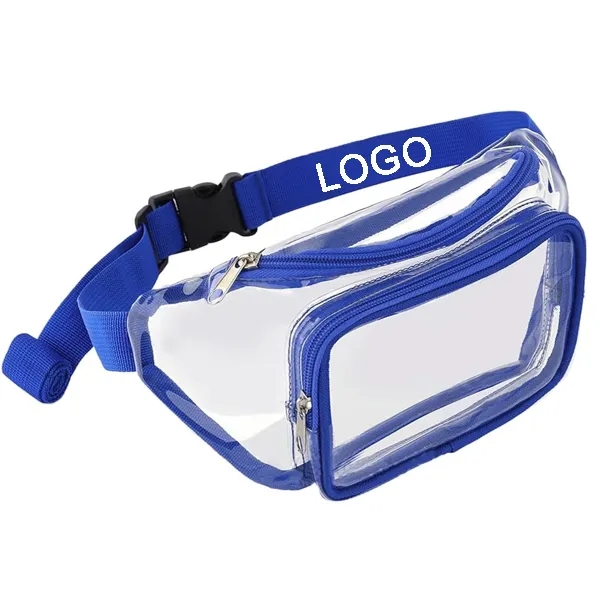 Clear Fanny Pack w/ Zipper Pockets 3