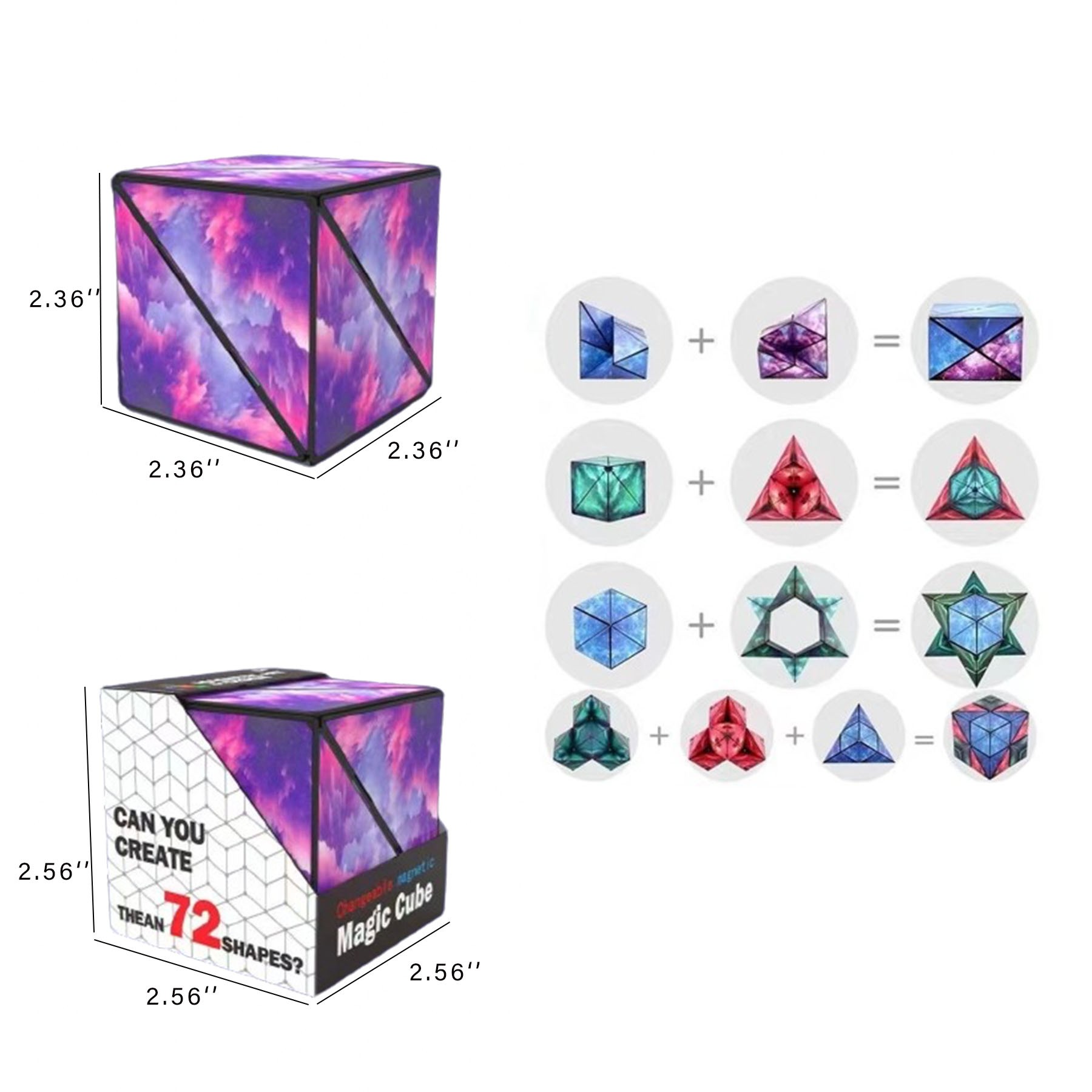 Geometric Magnetic 3D Puzzle Cube 3