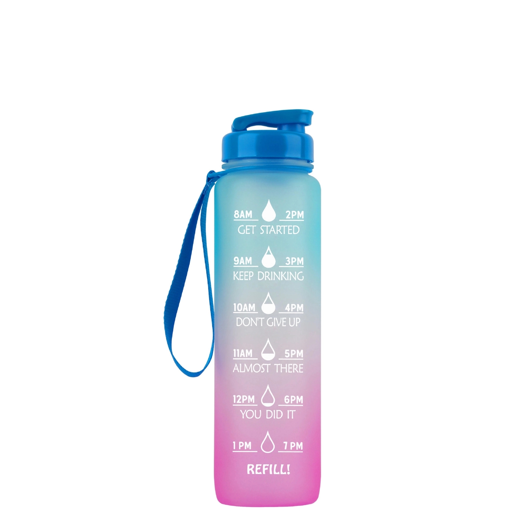 32 Oz Motivational Water Bottle With Time Marker 13