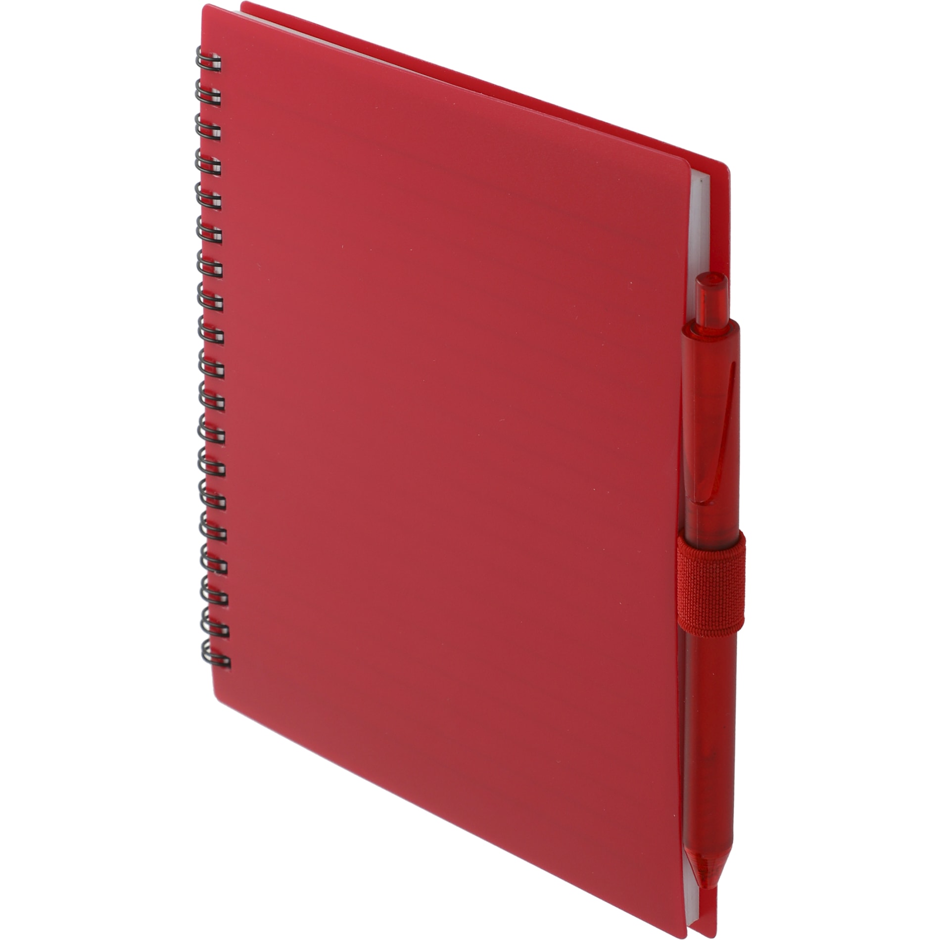 FSC® Recycled 5.5” x 7” Spiral Notebook w/ RPET Pe 4