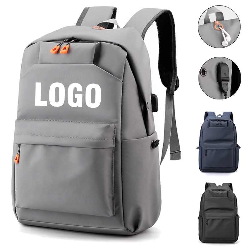Custom Waterproof USB Charging Port Laptop Backpack 2