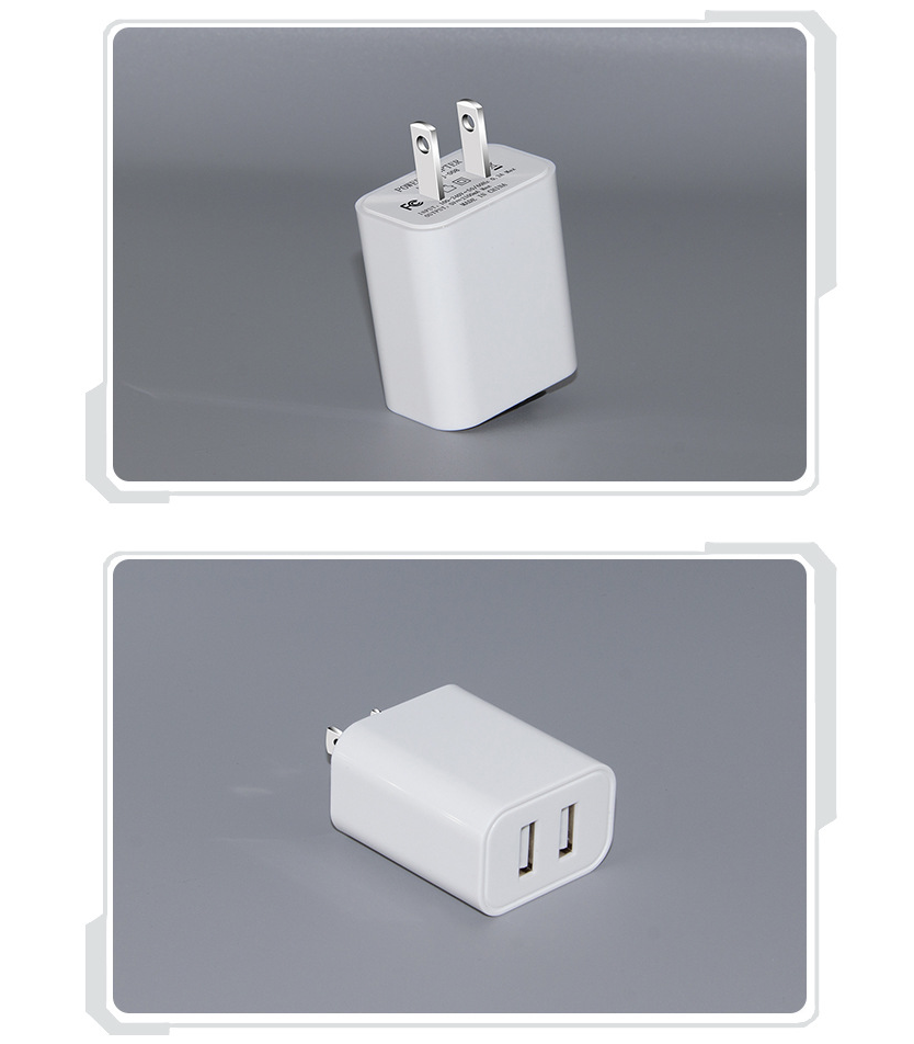 Dual Port Cube Power Adapter Plug Block Charging Box Brick 2