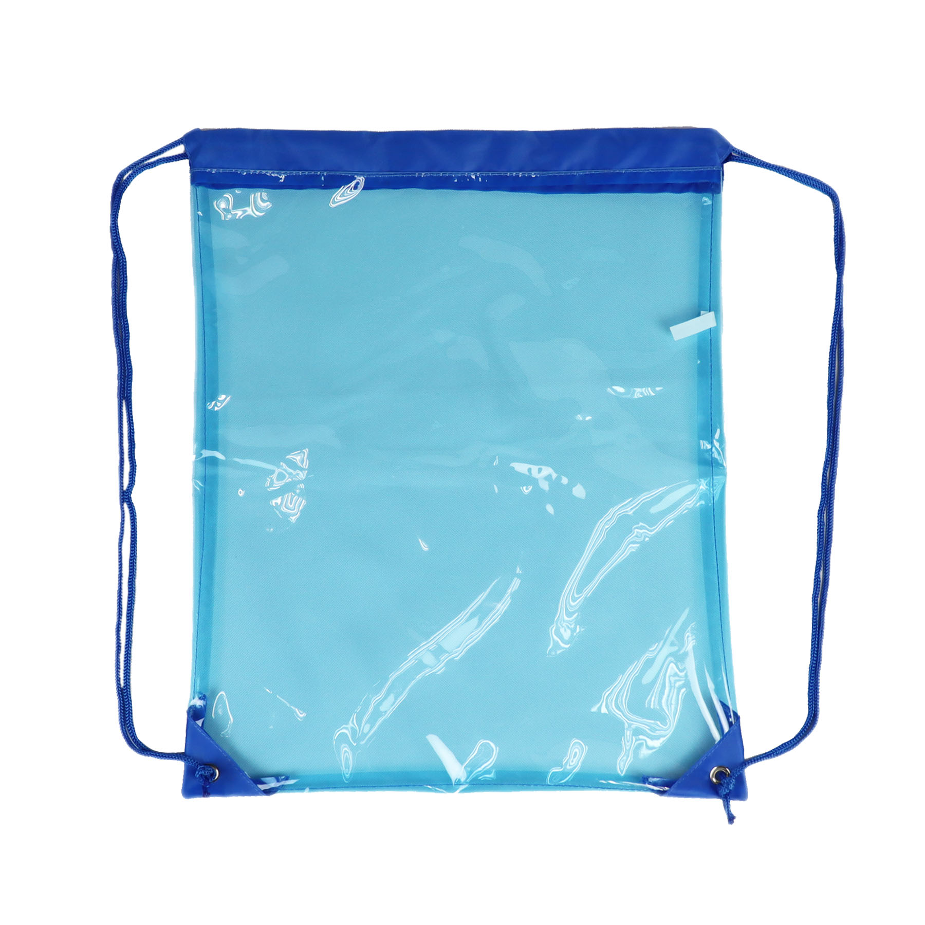 Clear Reinforced Corners Drawstring Backpack 8