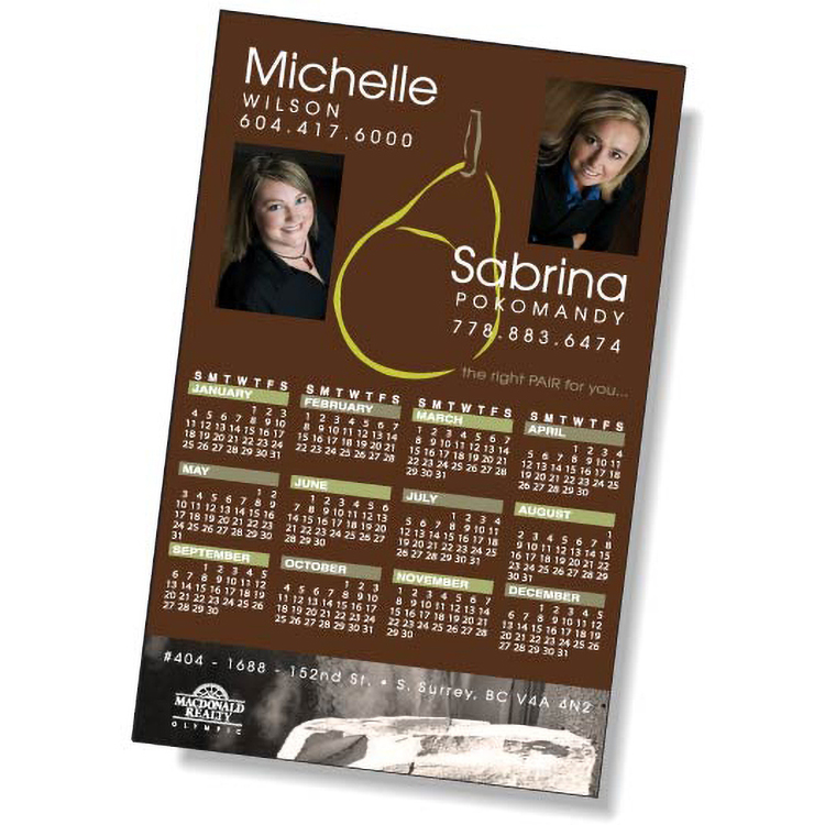 Stock Rectangle Shape .020 Memo Magnet (3.5"x5.5") High Resolution Full Colour Imprint Vinyl Topcoat