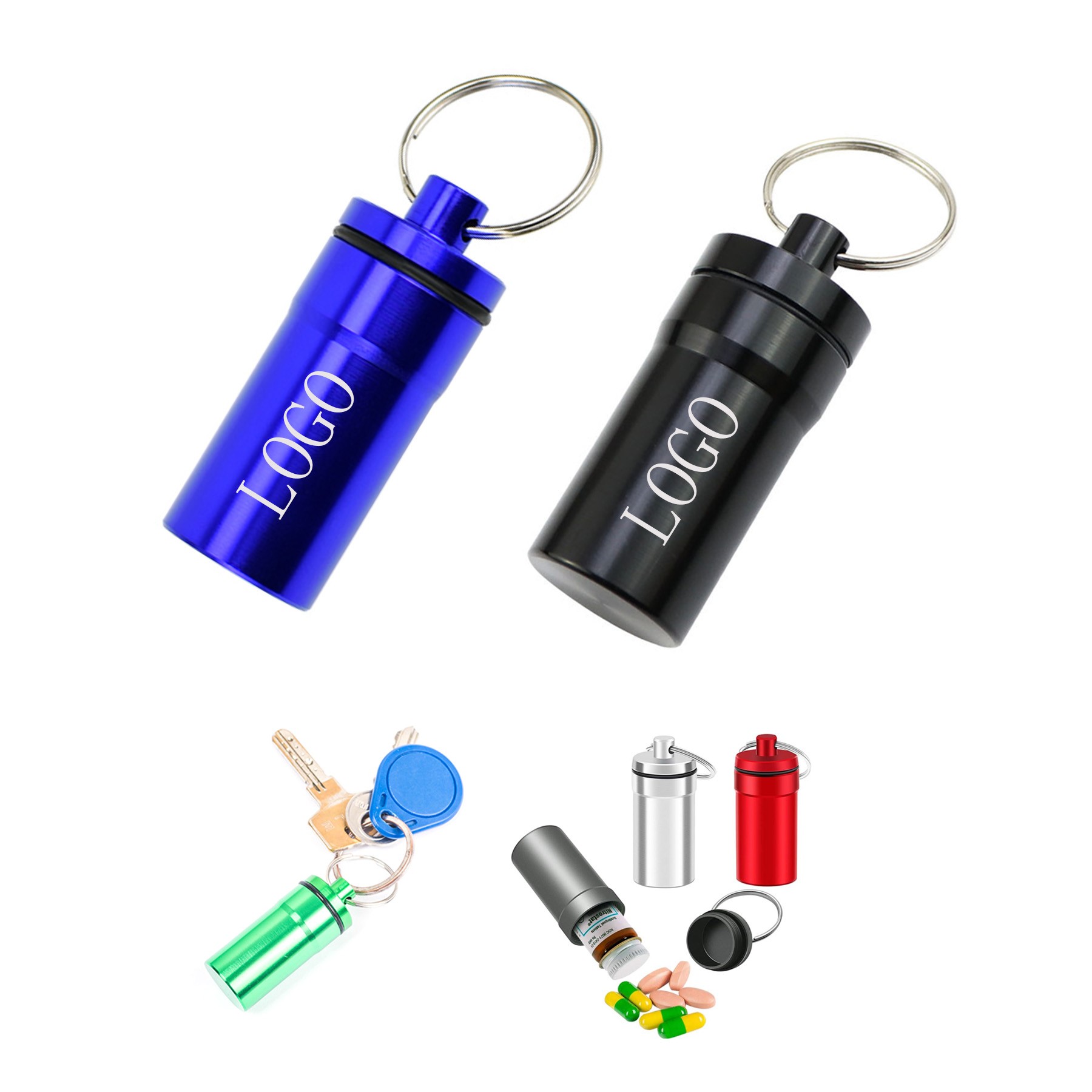 Pill Bottle Keychain 2