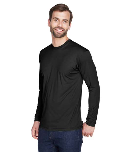 Men's Cool & Dry Sport Long Sleeve Performance Interlock T-Shirt - 8422 120