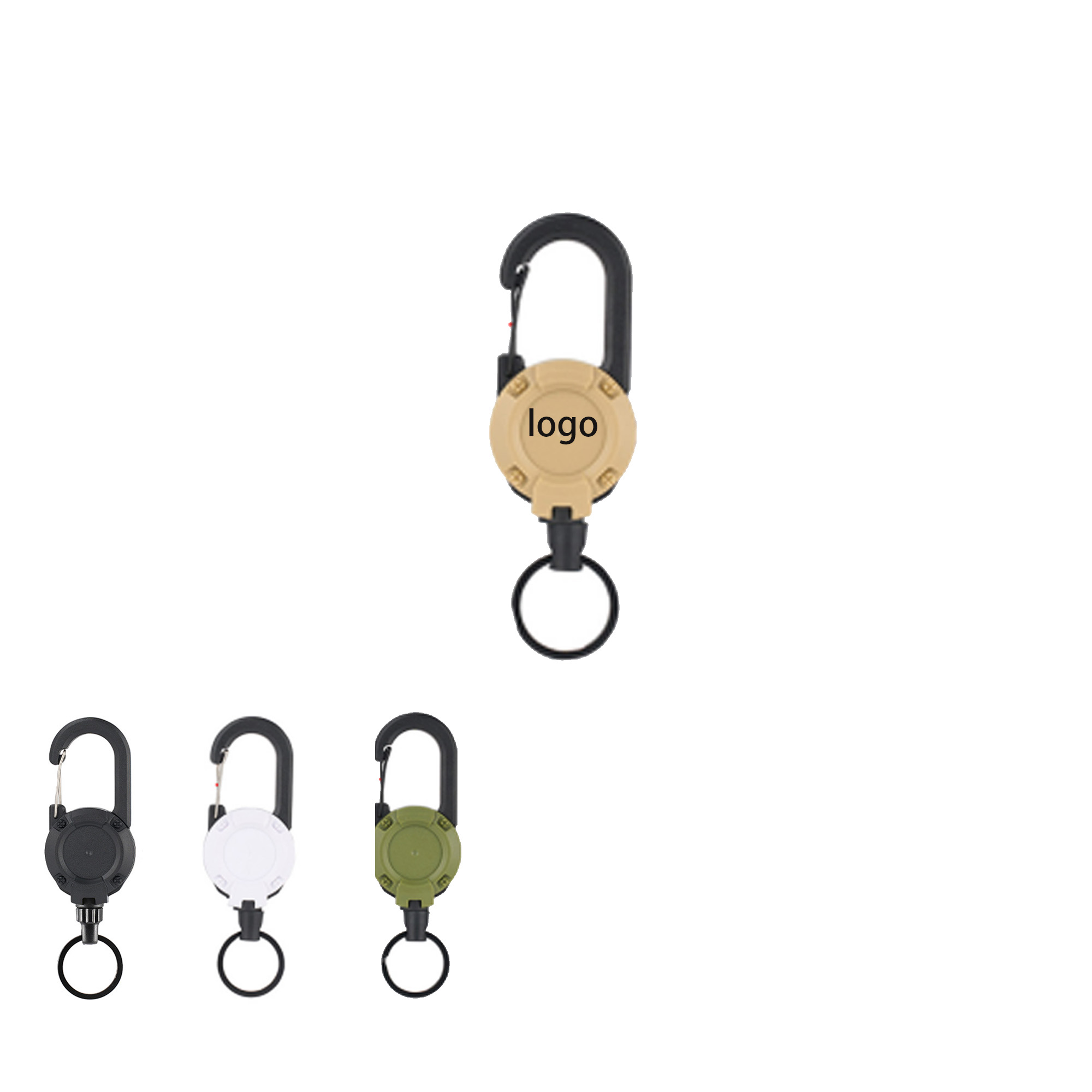 Retractable Carabiner Badge Holder 2
