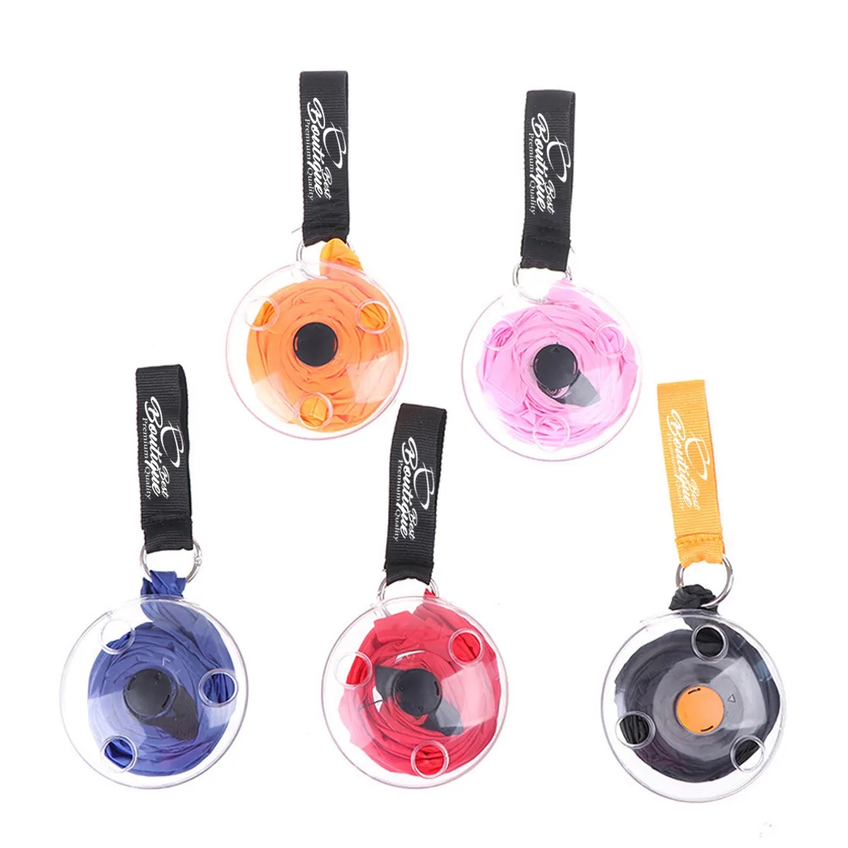 Portable reusable foldable Roll-up shopping crossbody bag 3