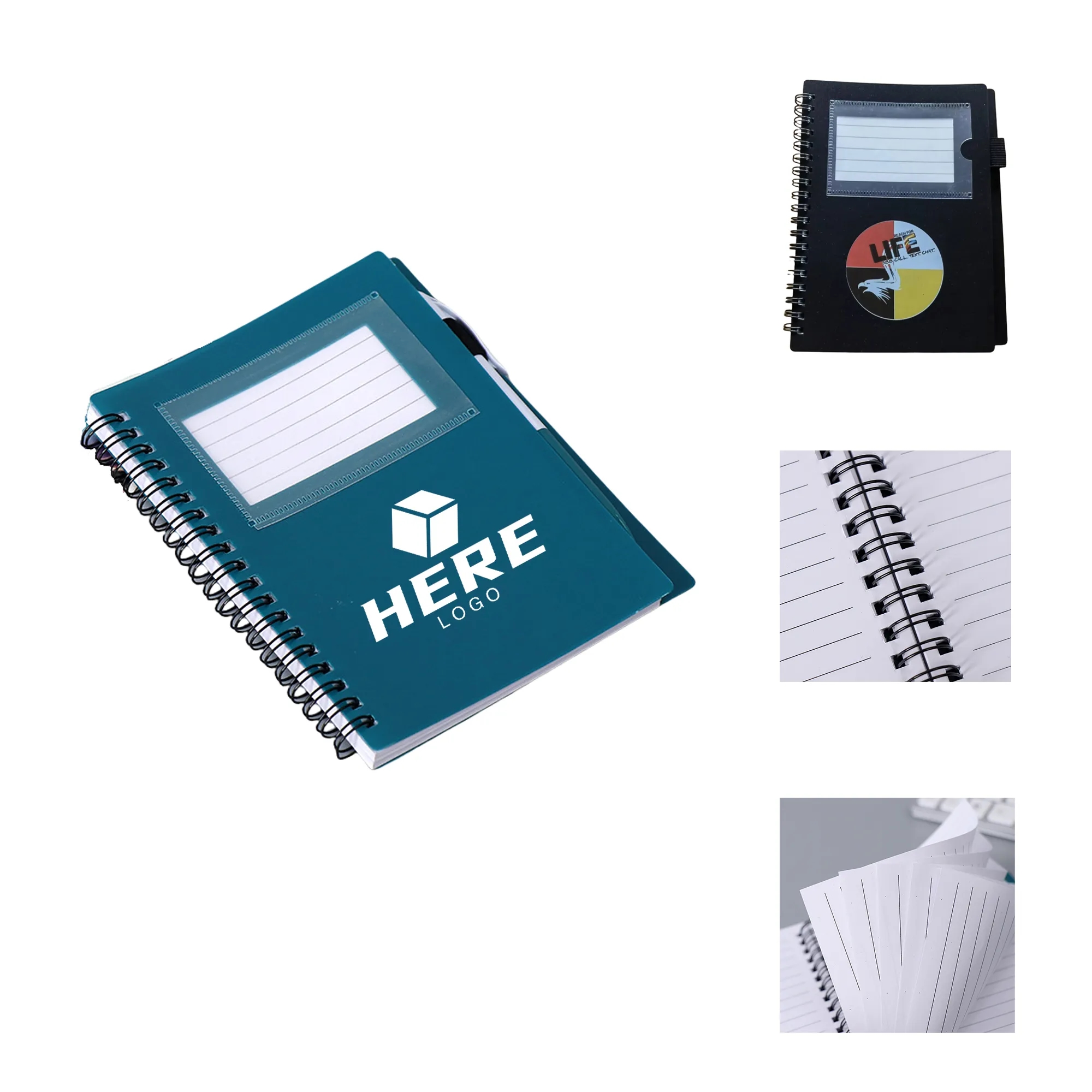 PVC Spiral Office Portable  Notebook