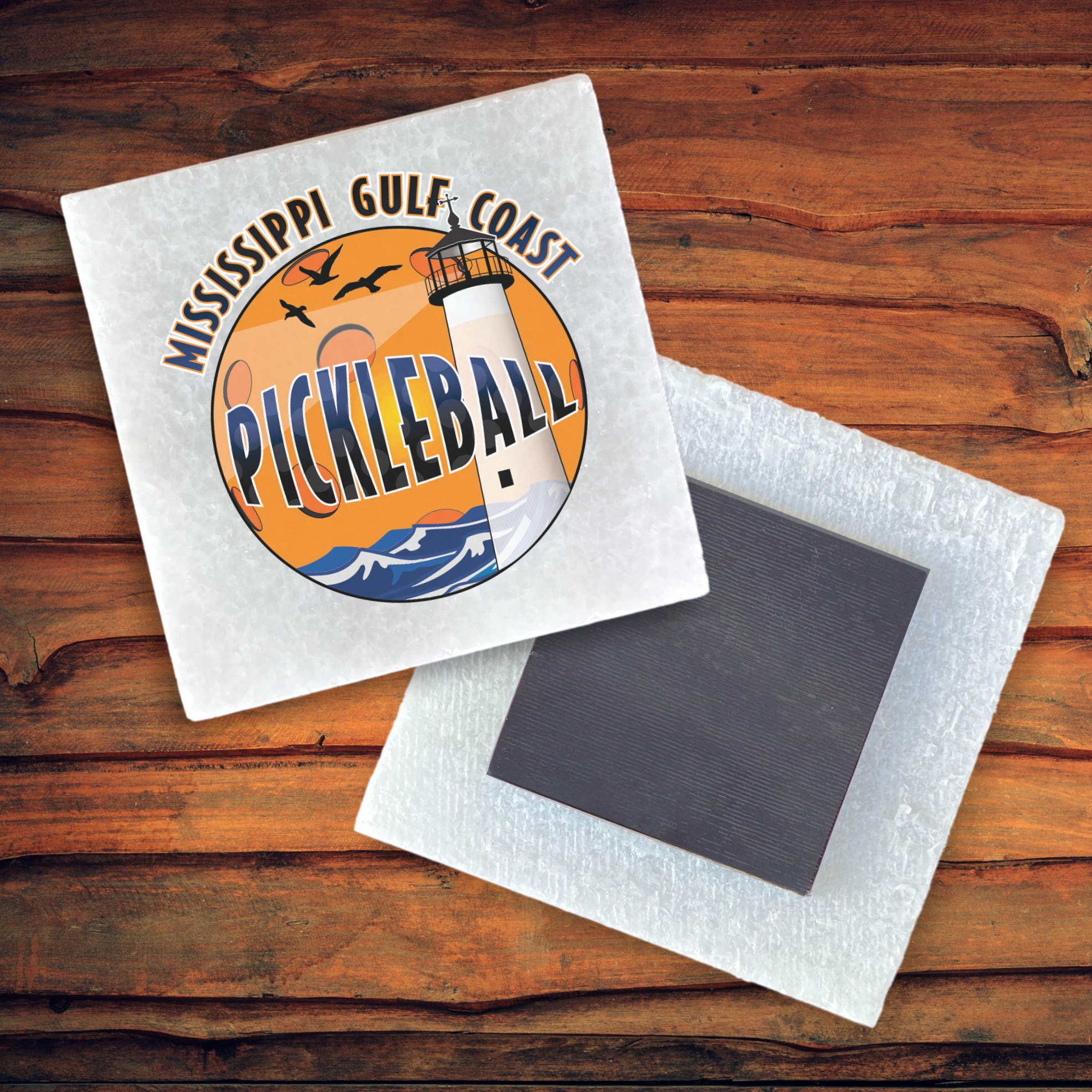 White Marble Magnet 4