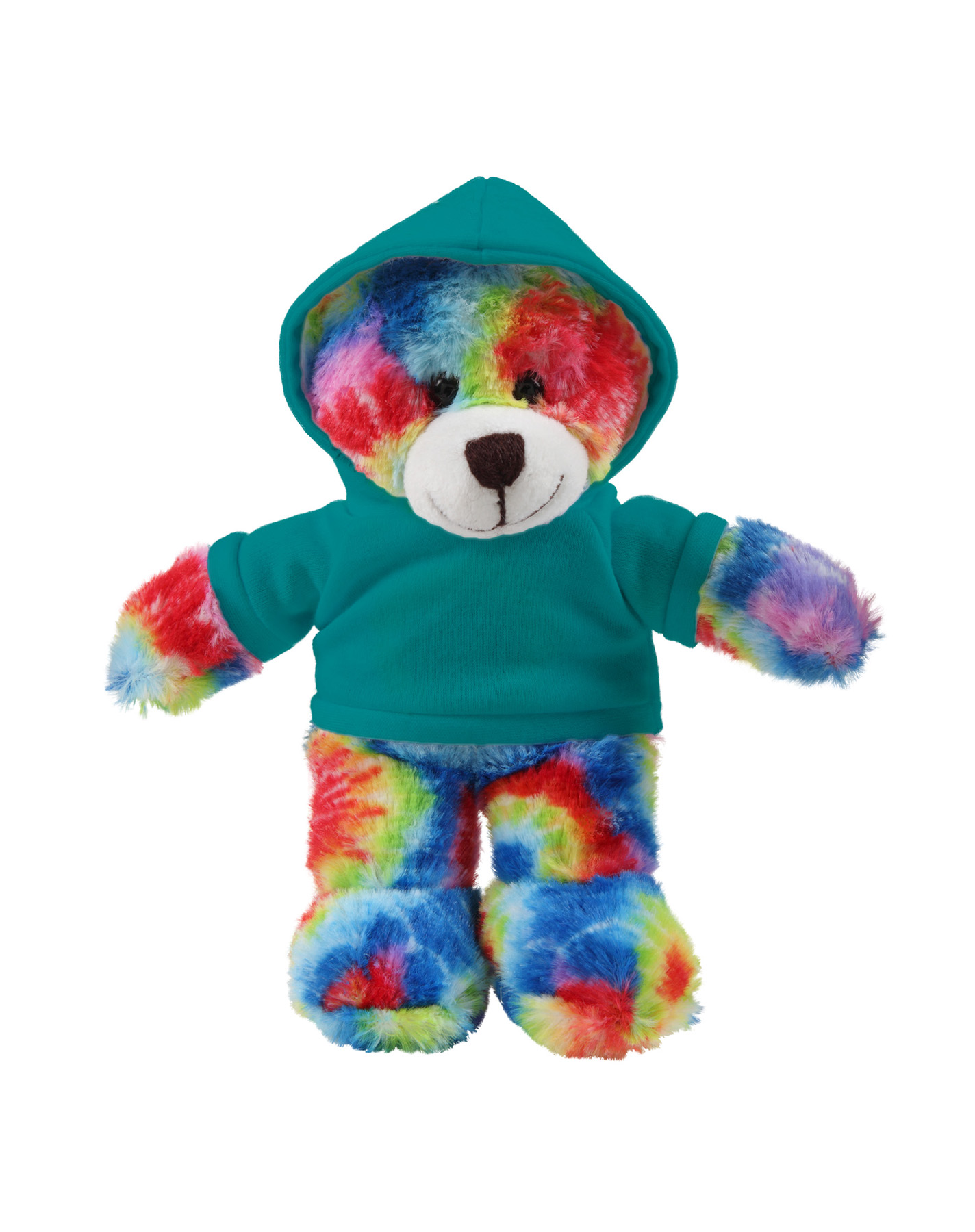 soft plush Tie Dye Bear with hoodie 11