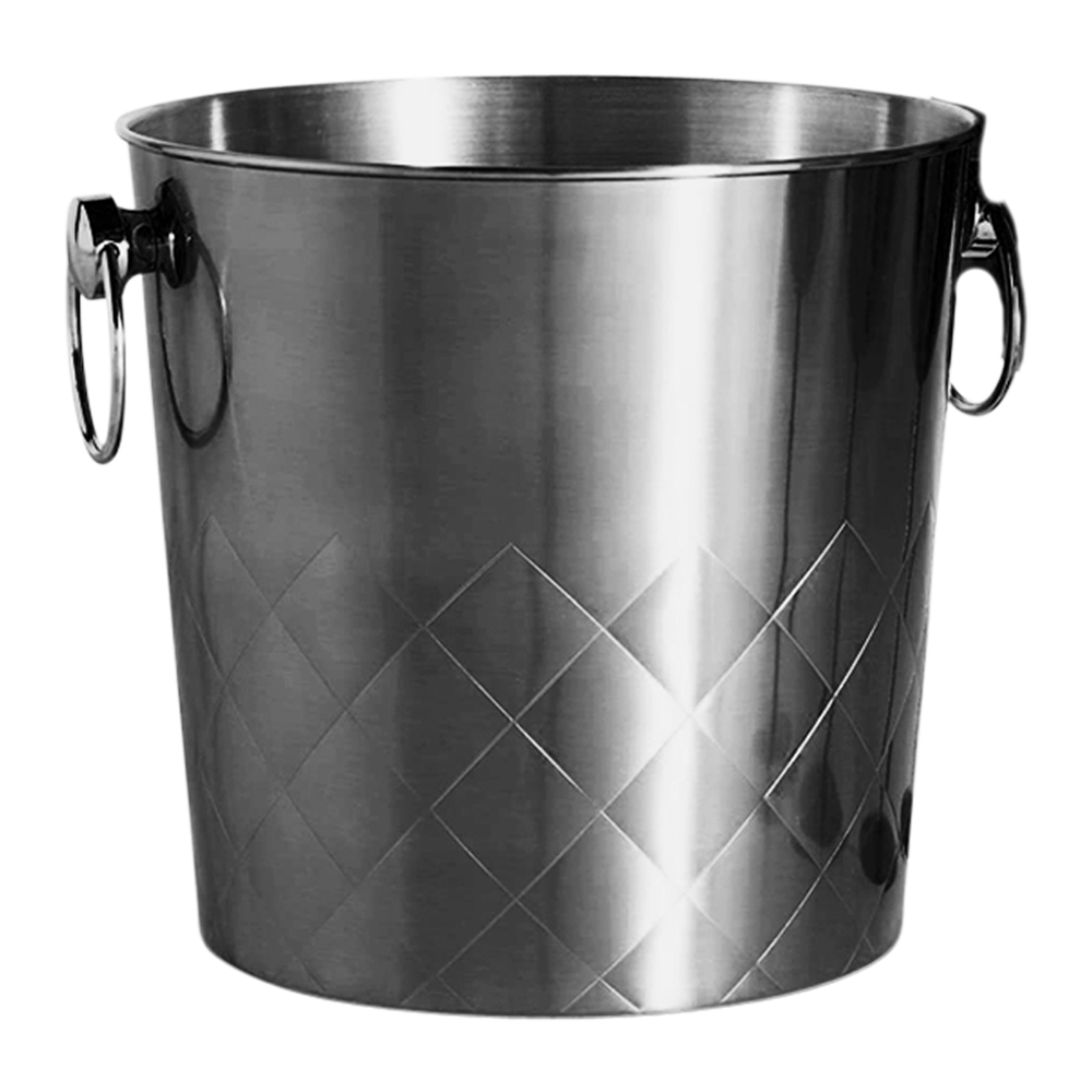 Diamond Stainless Steel Ice Bucket 7