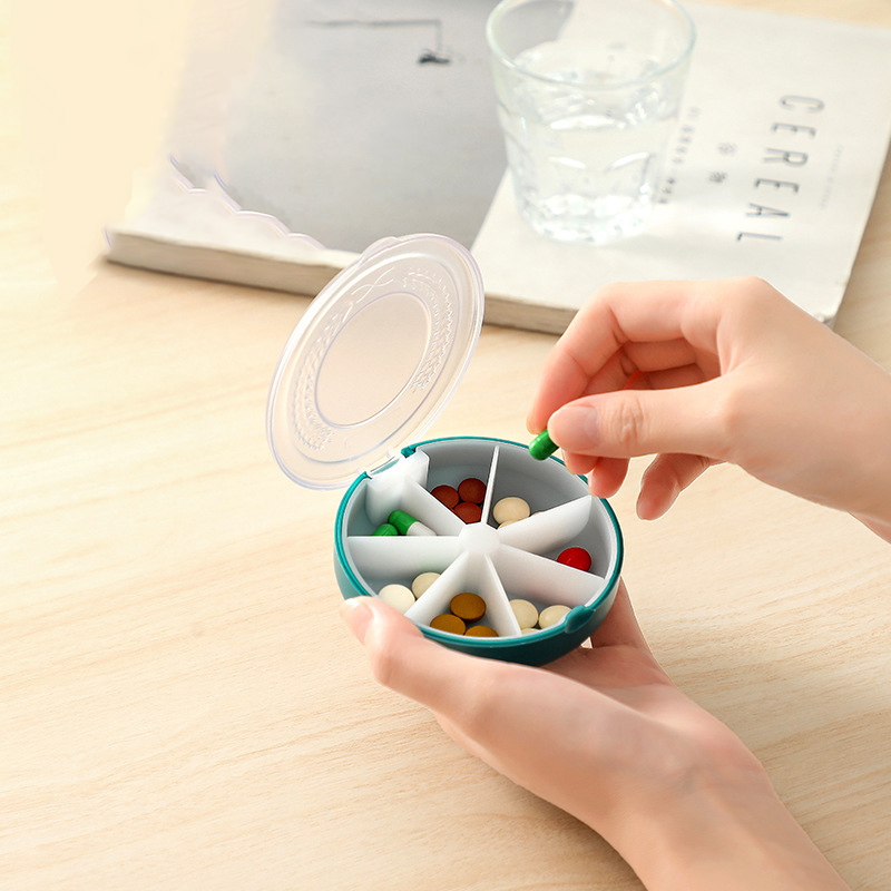 Portable Round Pill Box 8