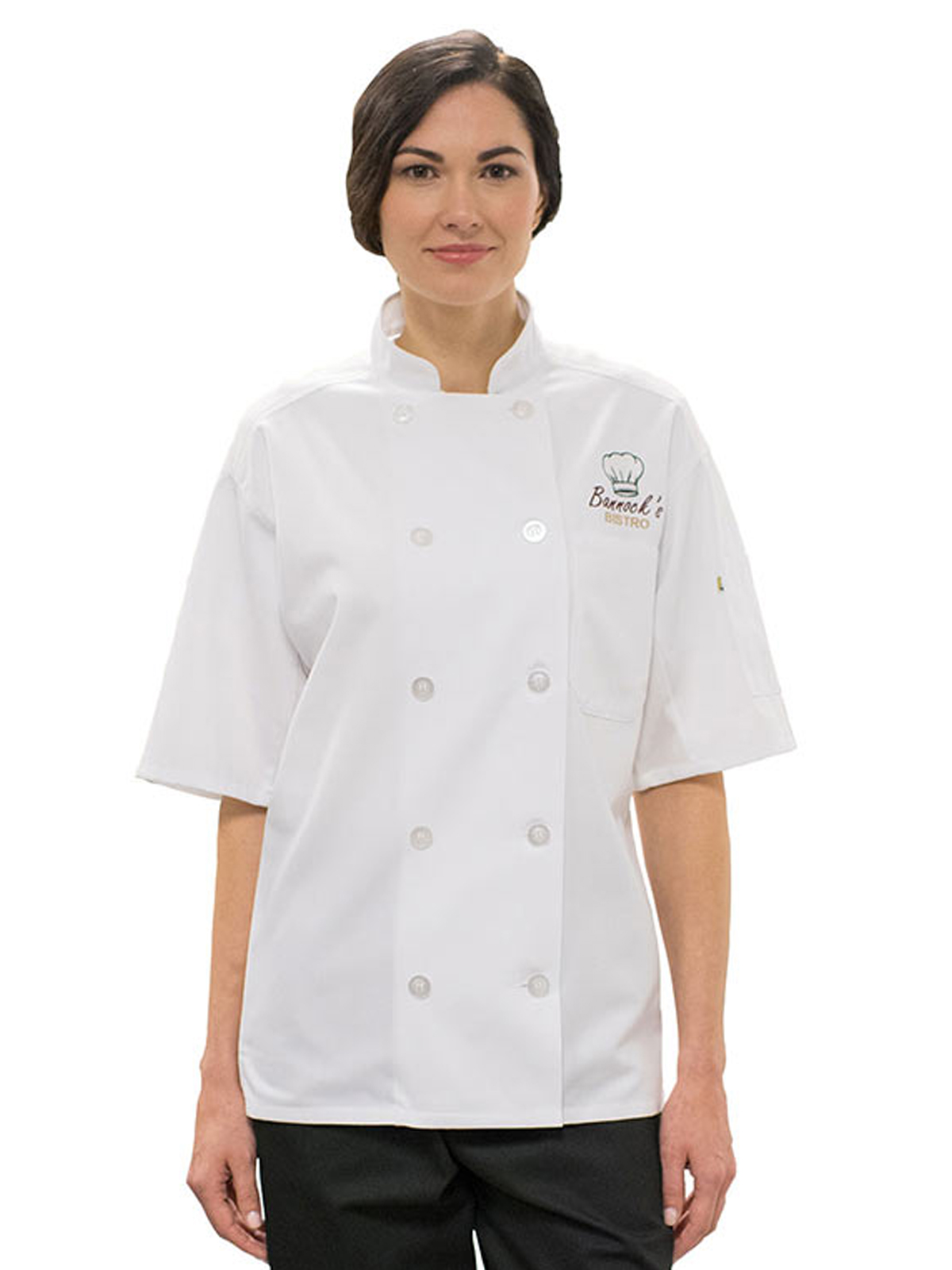 Edwards Industries - Unisex 10-Button Mesh-Back Chef Coat