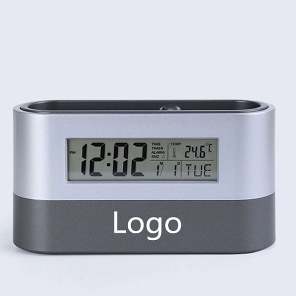 Alarm  Pen Holder Calendar Temperature Display Clock 2