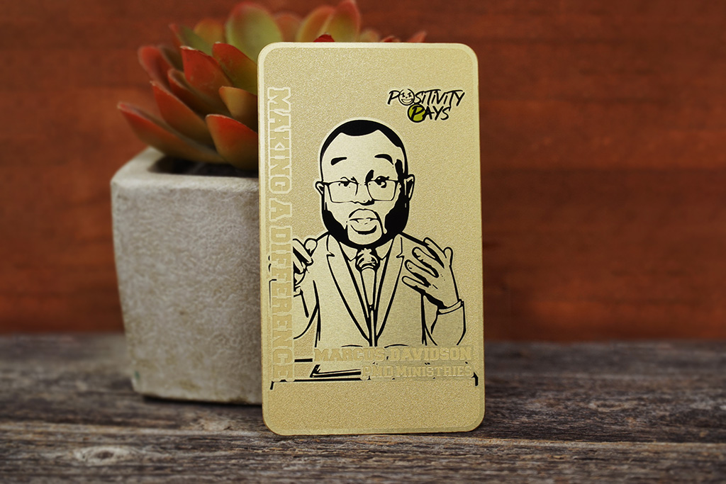 Brass Finish Business Cards 37