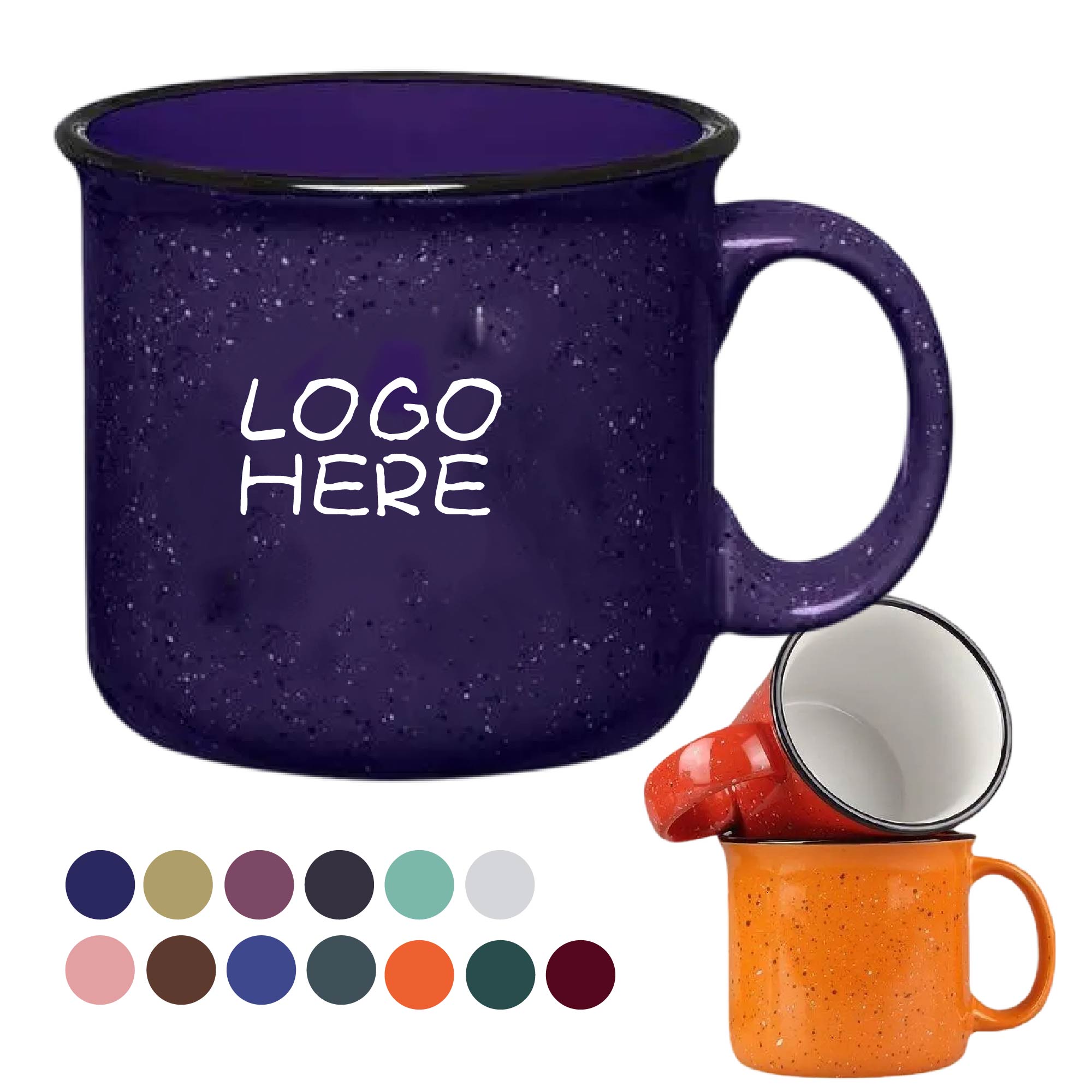 15 Oz. White Campfire Mugs 1