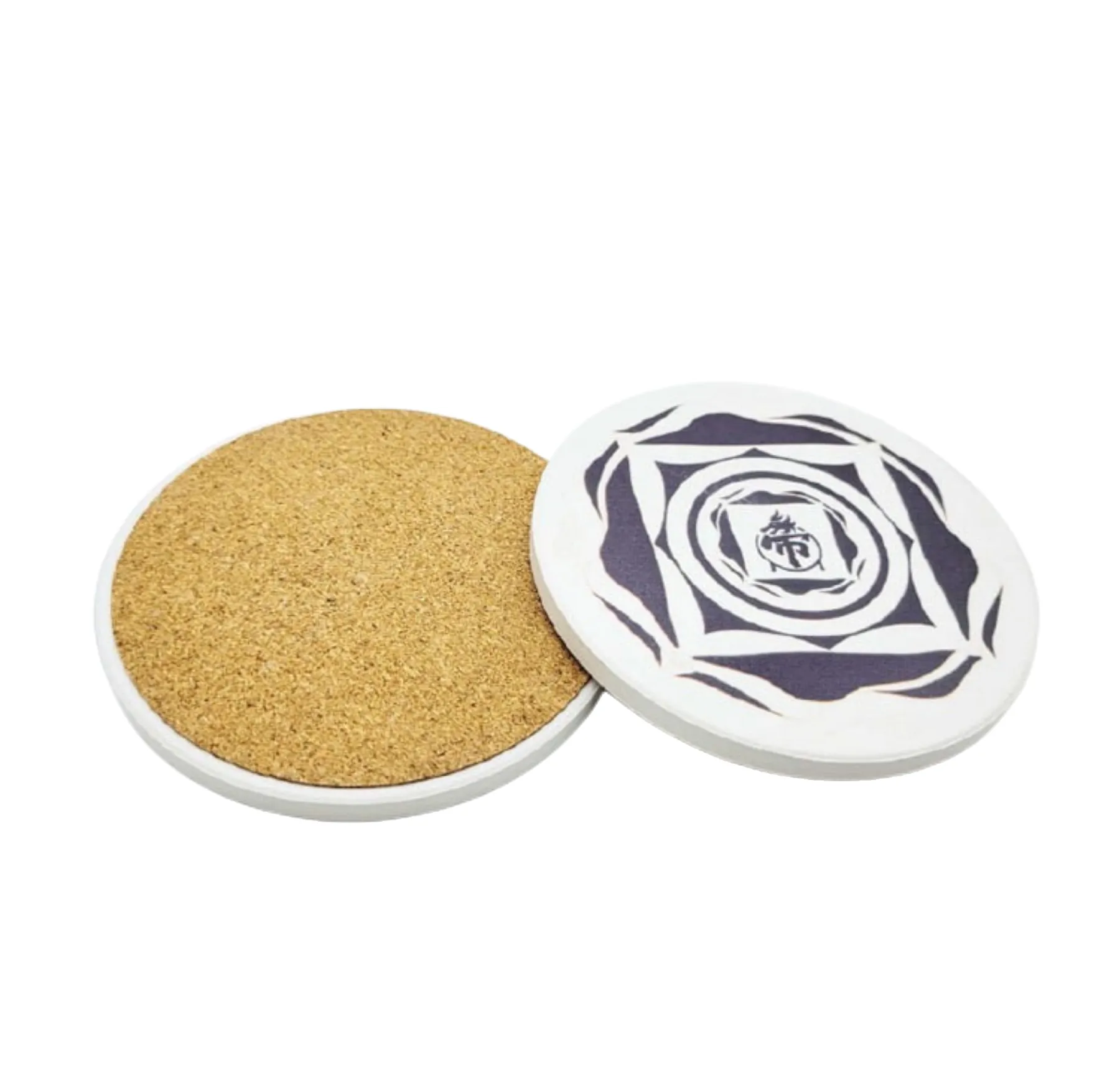 Round Diatomite Cups Coaster for Drinks Absorbent-Full Color 2