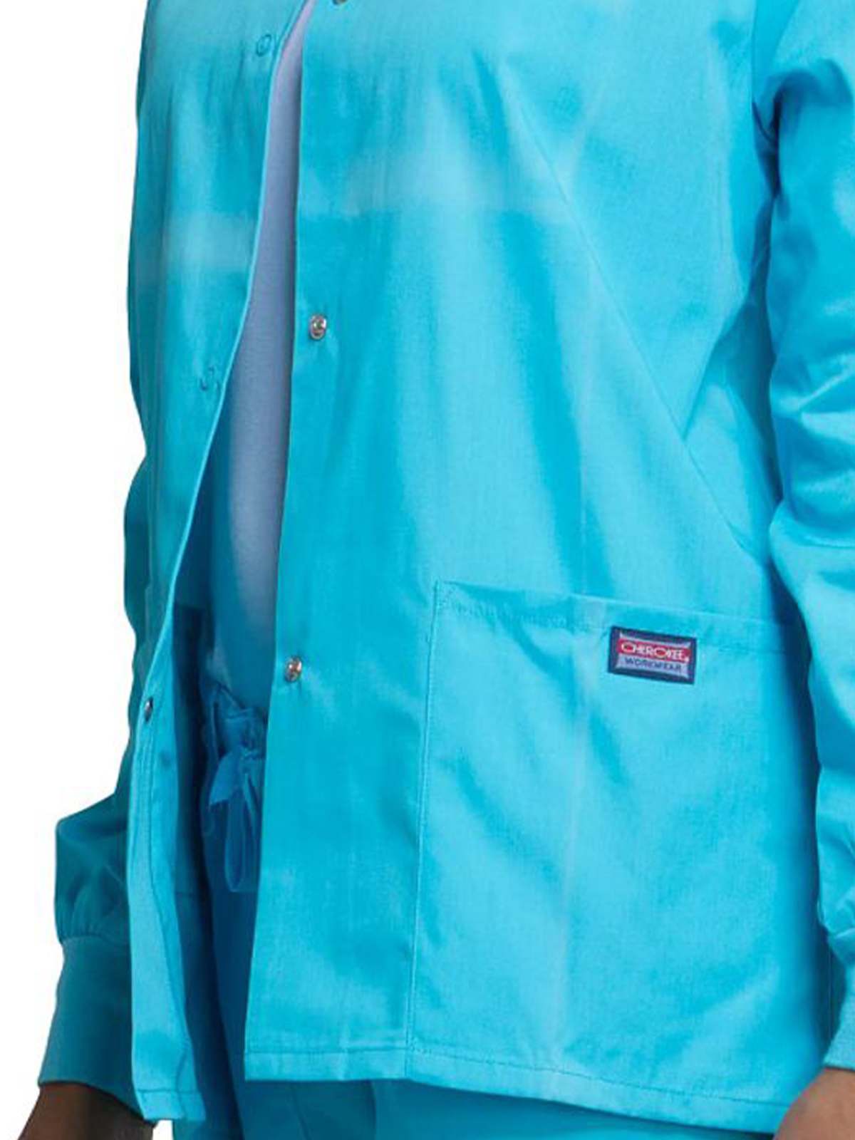 Cherokee - Workwear Originals - Women's 3-Pocket Snap Front Jacket 116