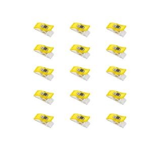 15 Pieces Versatile Plastic Clips In Metal Box For Document Organization 5