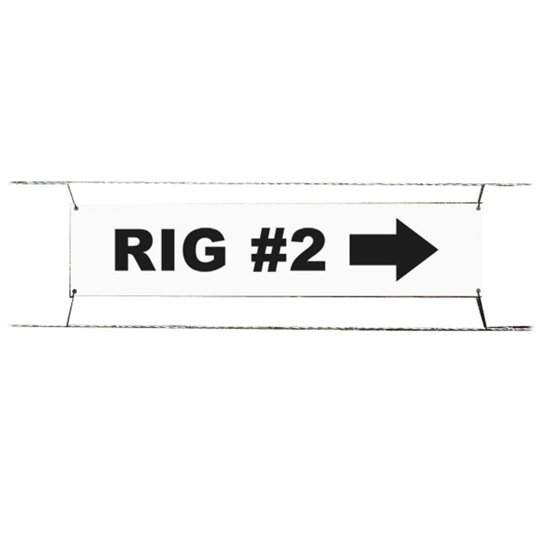 Aluminum 24" x 6" Sign 1