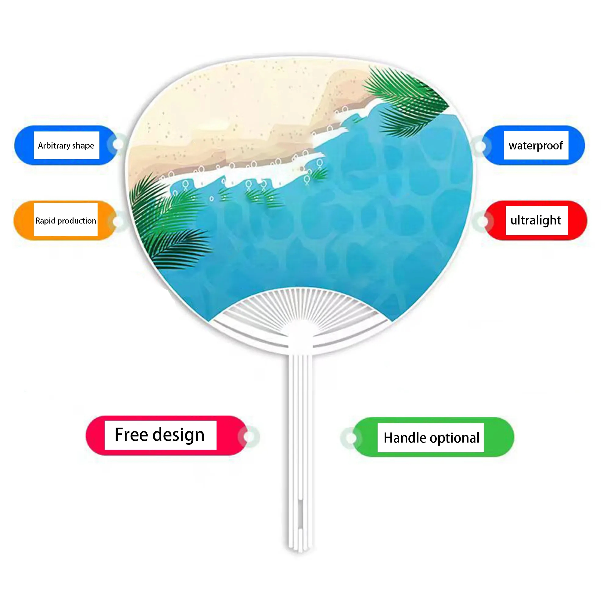 Full Color Creative Personalized Customized Handheld Fan 1
