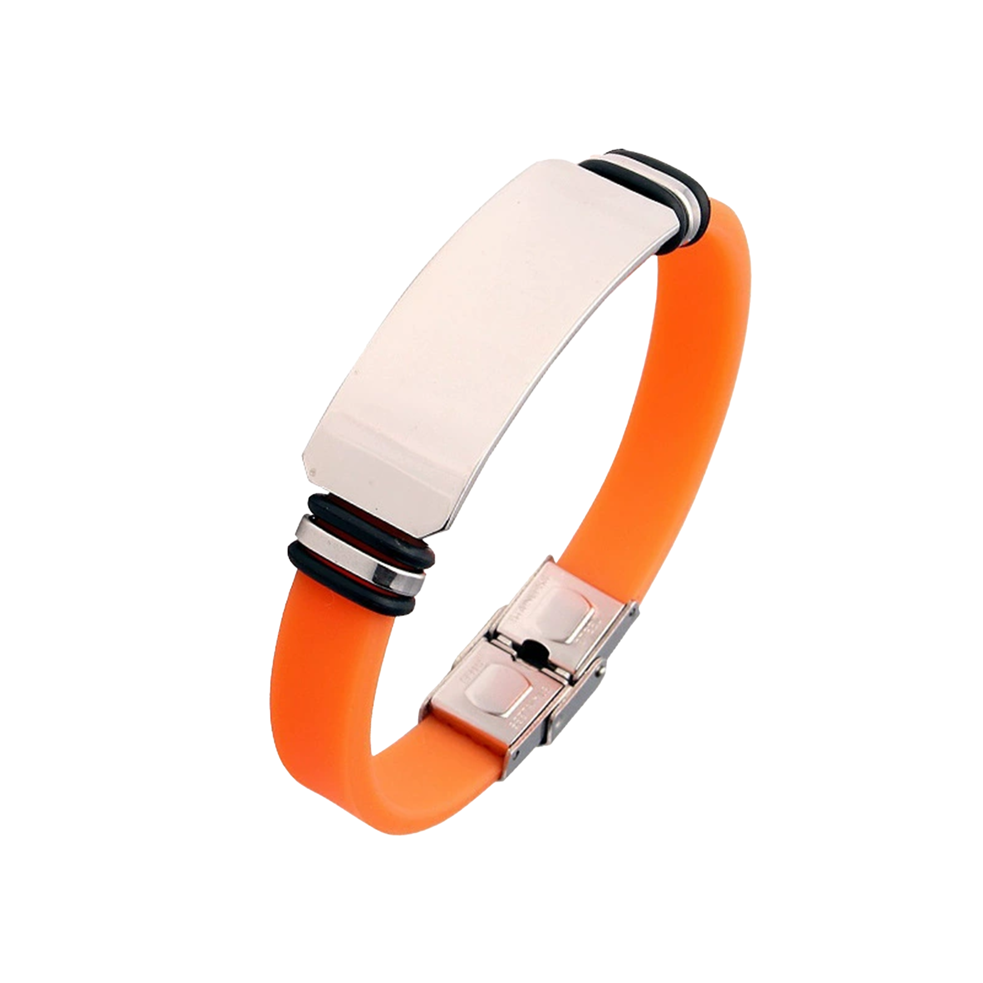 Couple's Silicone Titanium Steel Bracelet 7