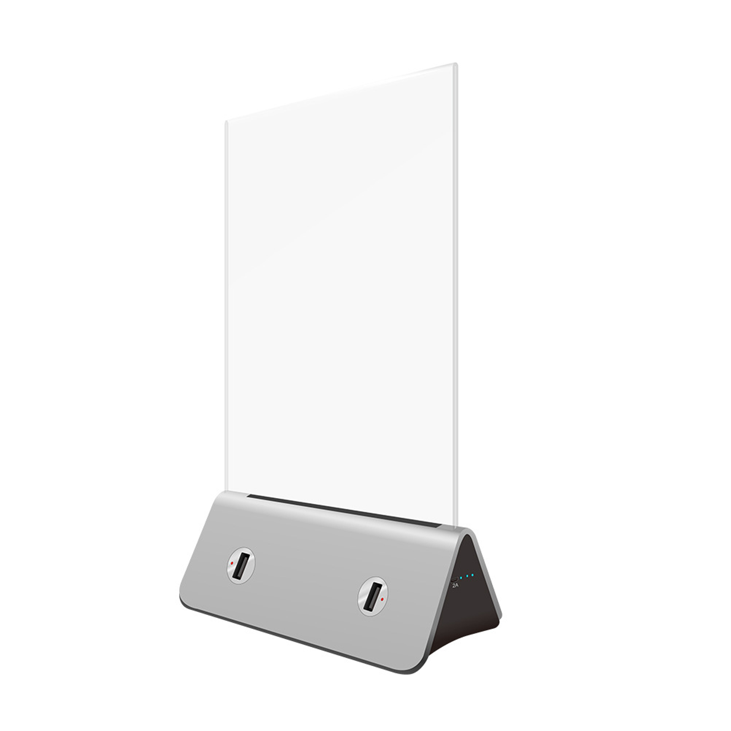 Custom USB Table Charger Tent Protable Menu Holder 4
