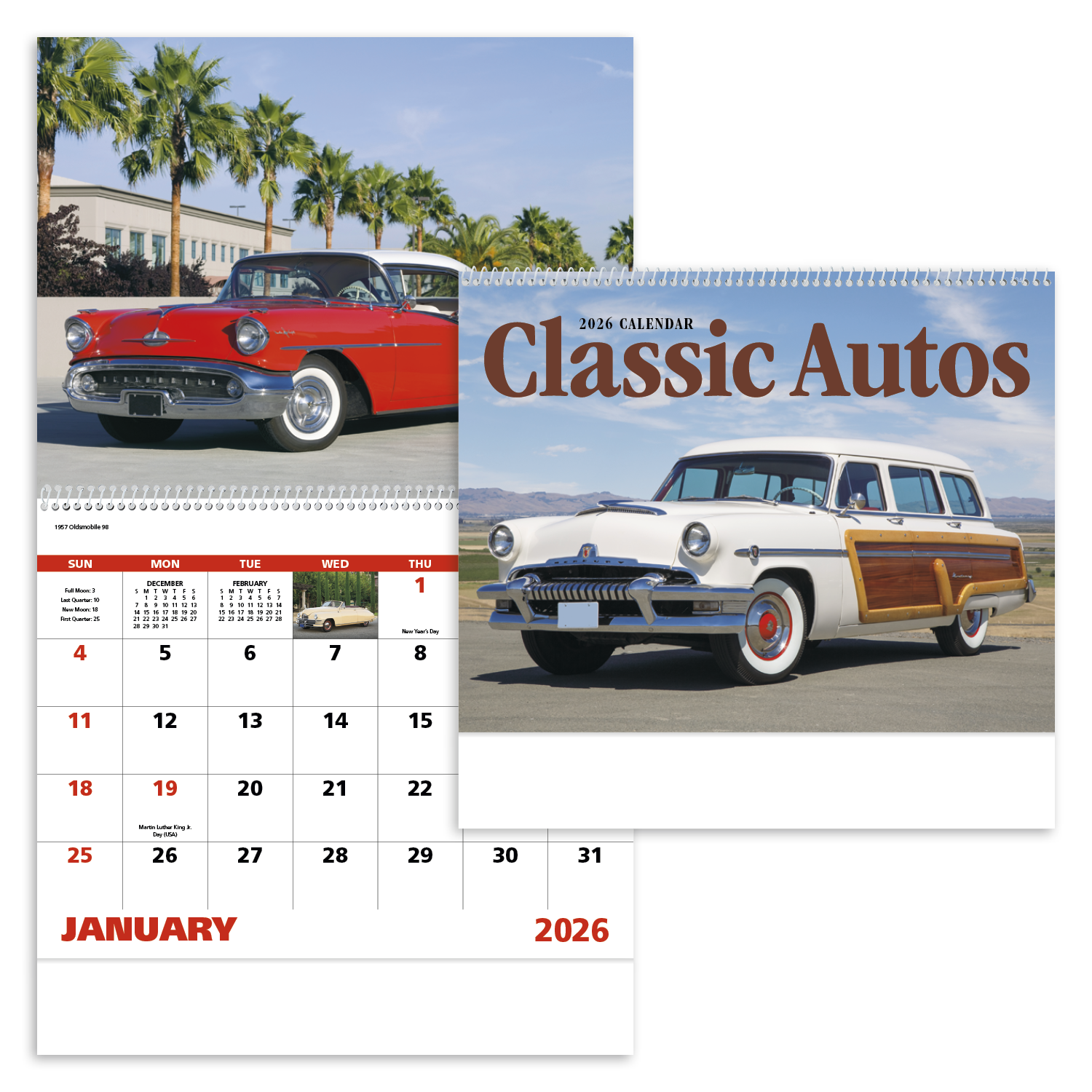 Good Value™ Classic Autos - Spiral Calendar 6