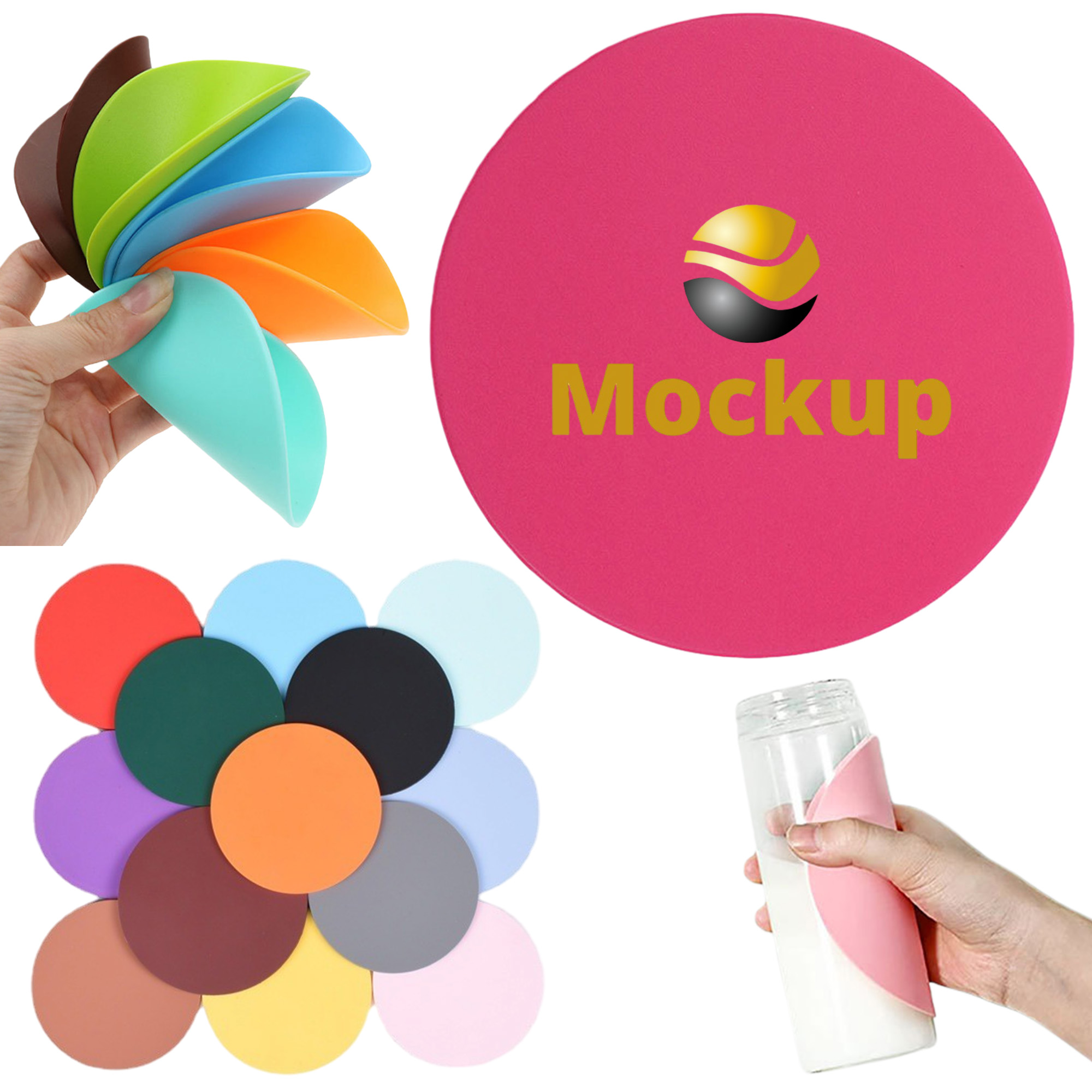 Non Slip Silicone Desktop Coaster 3