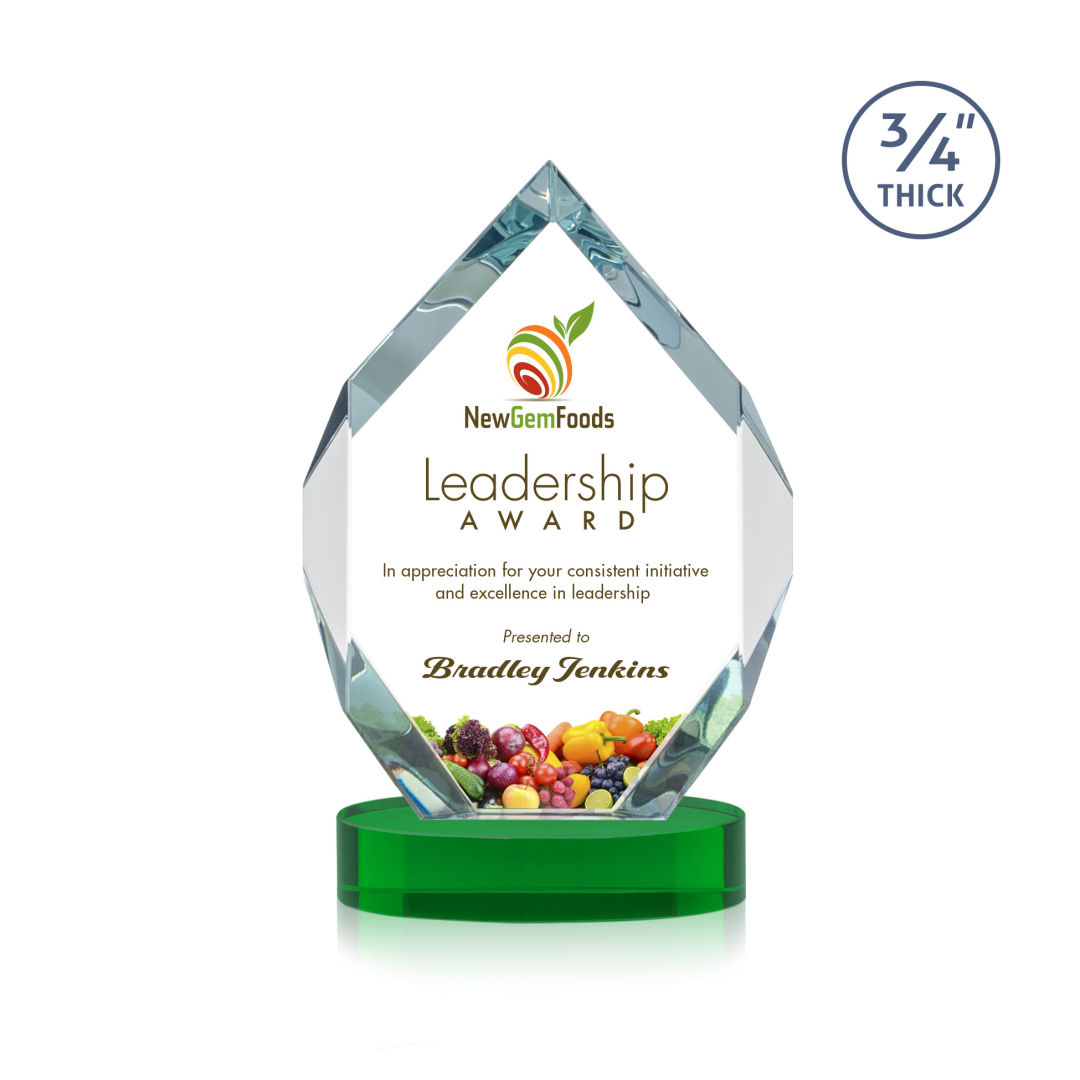 Royal Diamond VividPrint™ Award on Alberton Base - Green 5