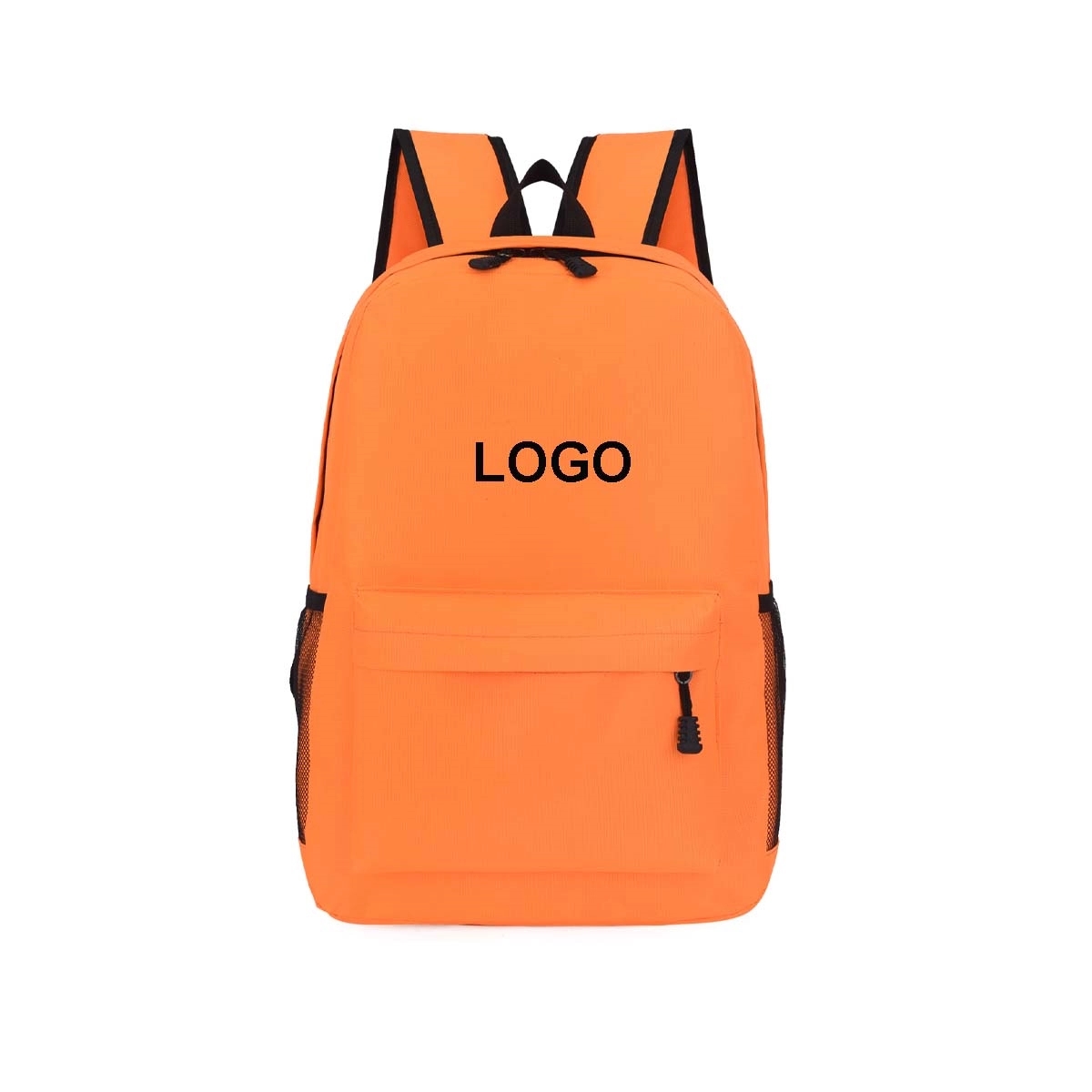 Solid Color School Student Backpack 2
