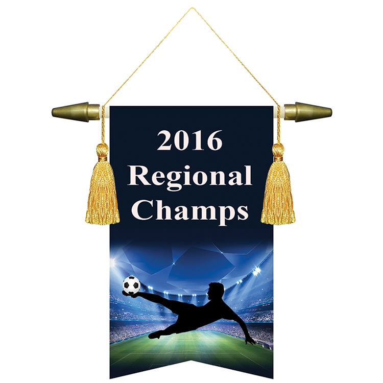 6" x 9" Podium Banner, Angle Cut / No Fringe 2