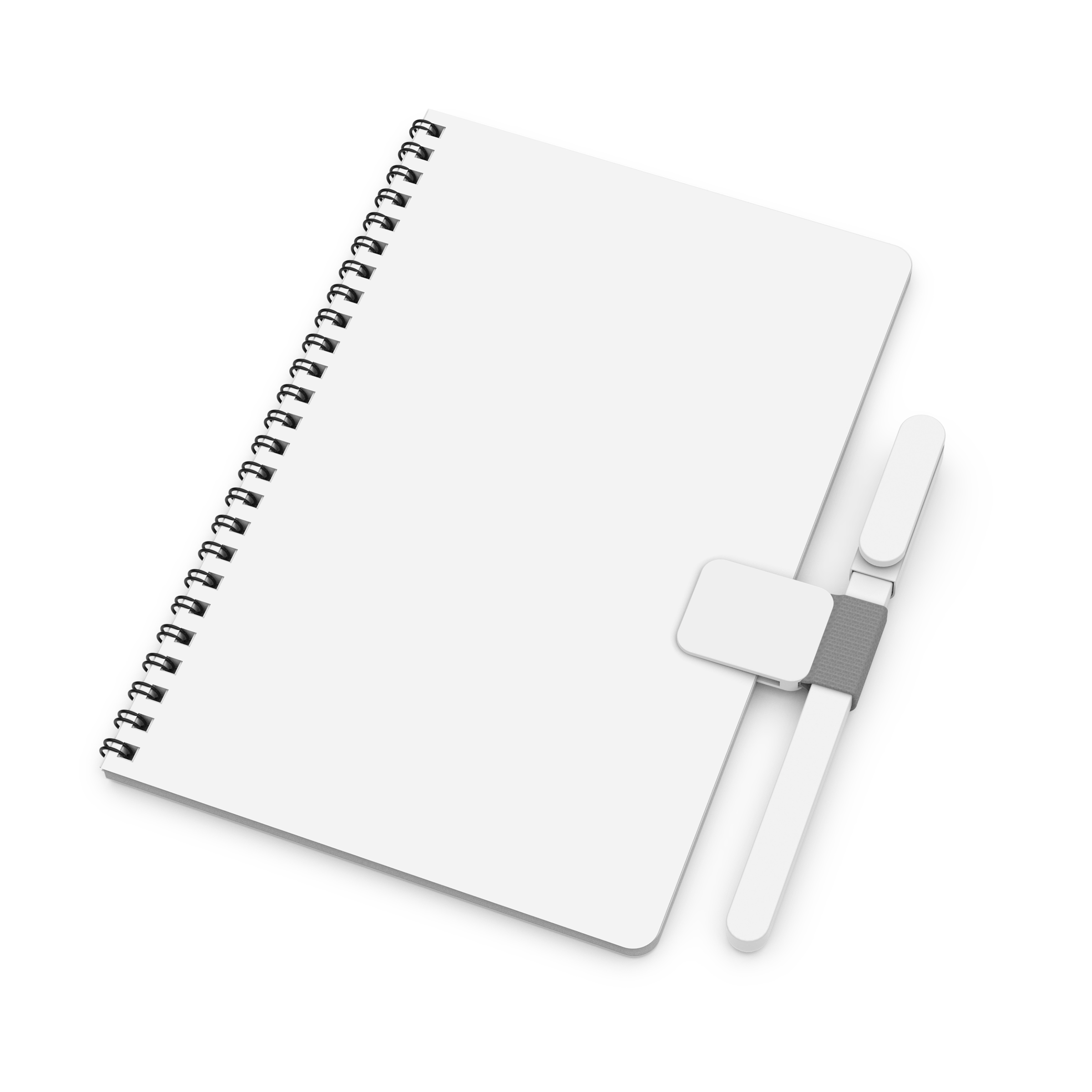 More Notes Kit: Notebook, pen and penholder set (side bound) 8