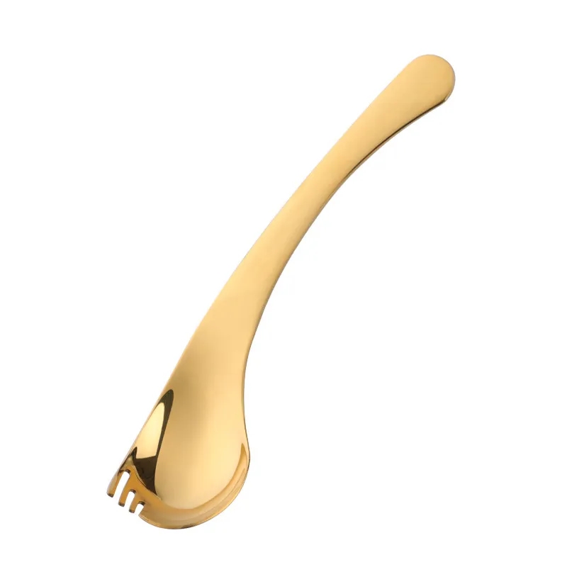 2 In 1 Bend Handle Spork Soup Tableware 5