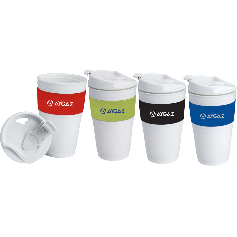 12 Oz. Collapsible Silicone Coffee Mug