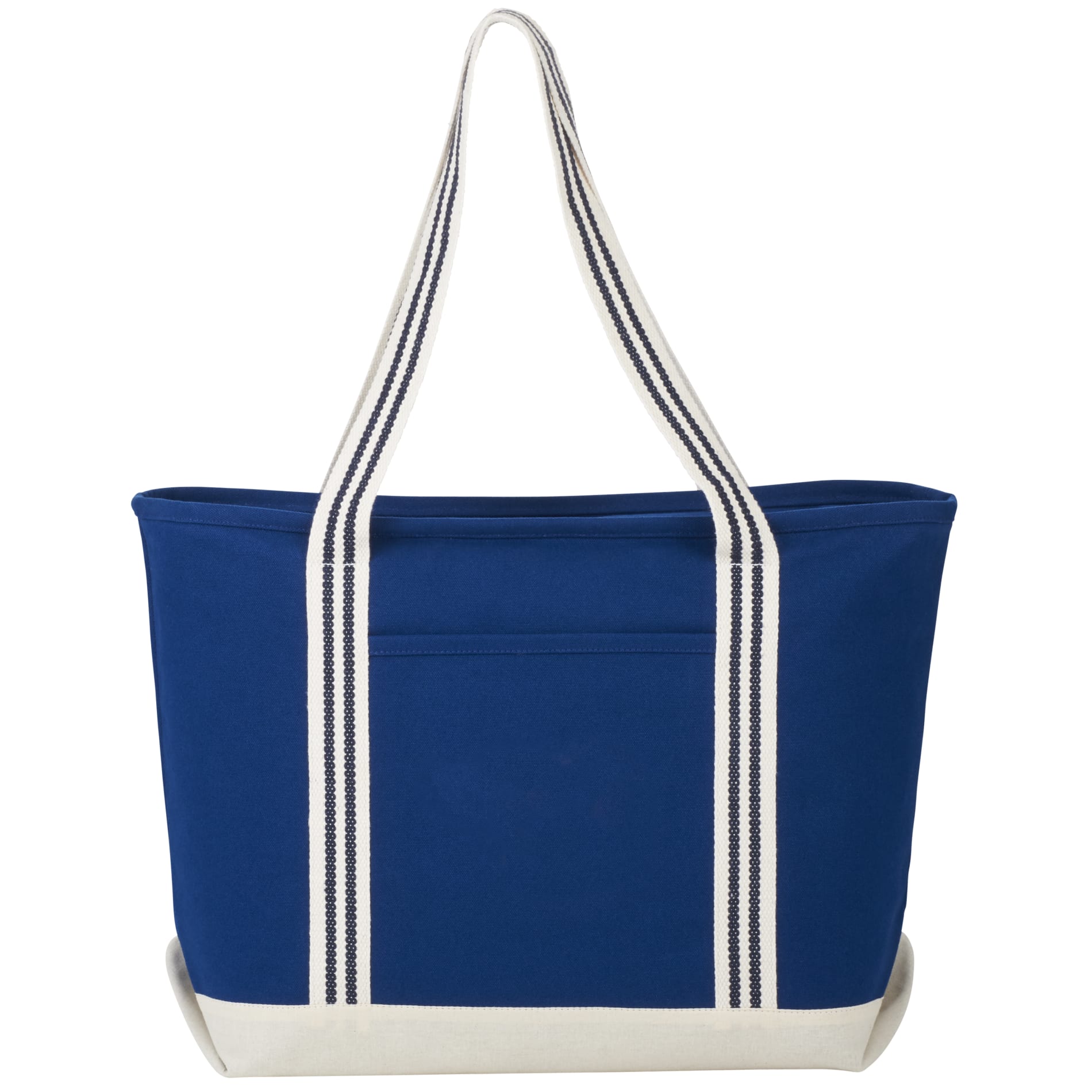 Atlantic Stripe 20oz Cotton Zippered Tote 28