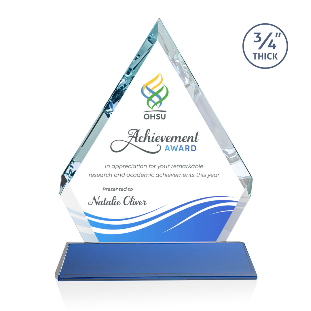 Apex VividPrint™ Award on Newhaven Base - Blue 3