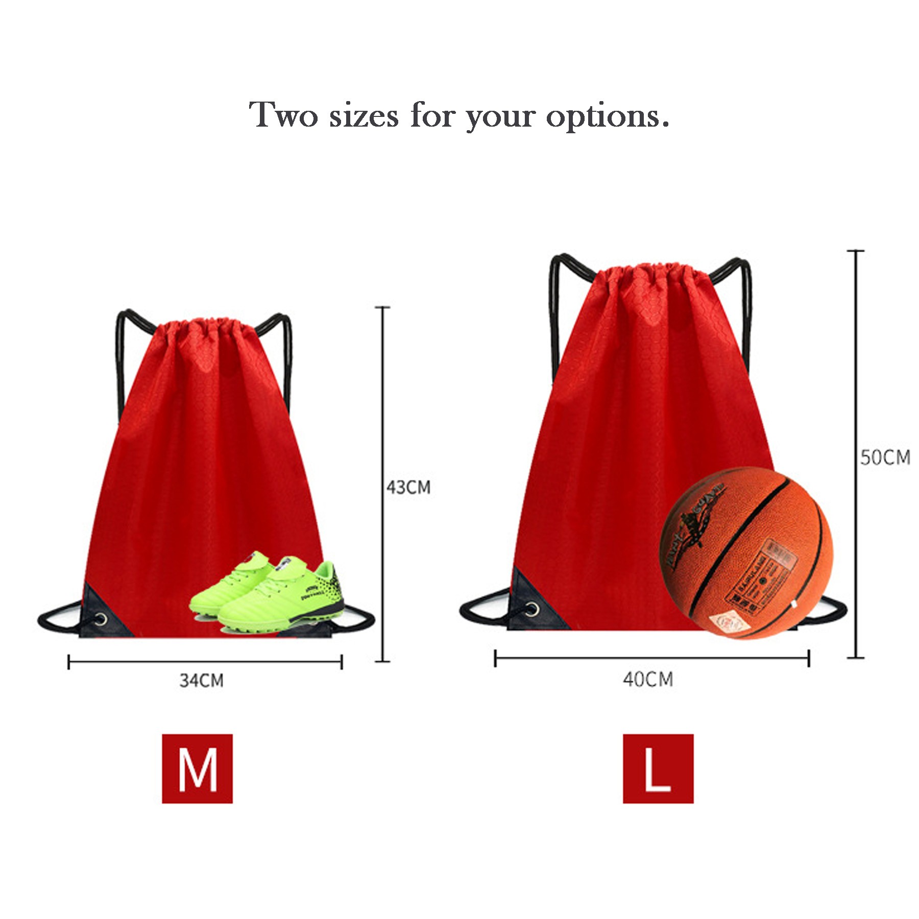 Drawstring Backpack Bag, Basketball, Volleyball Storage Bag 4