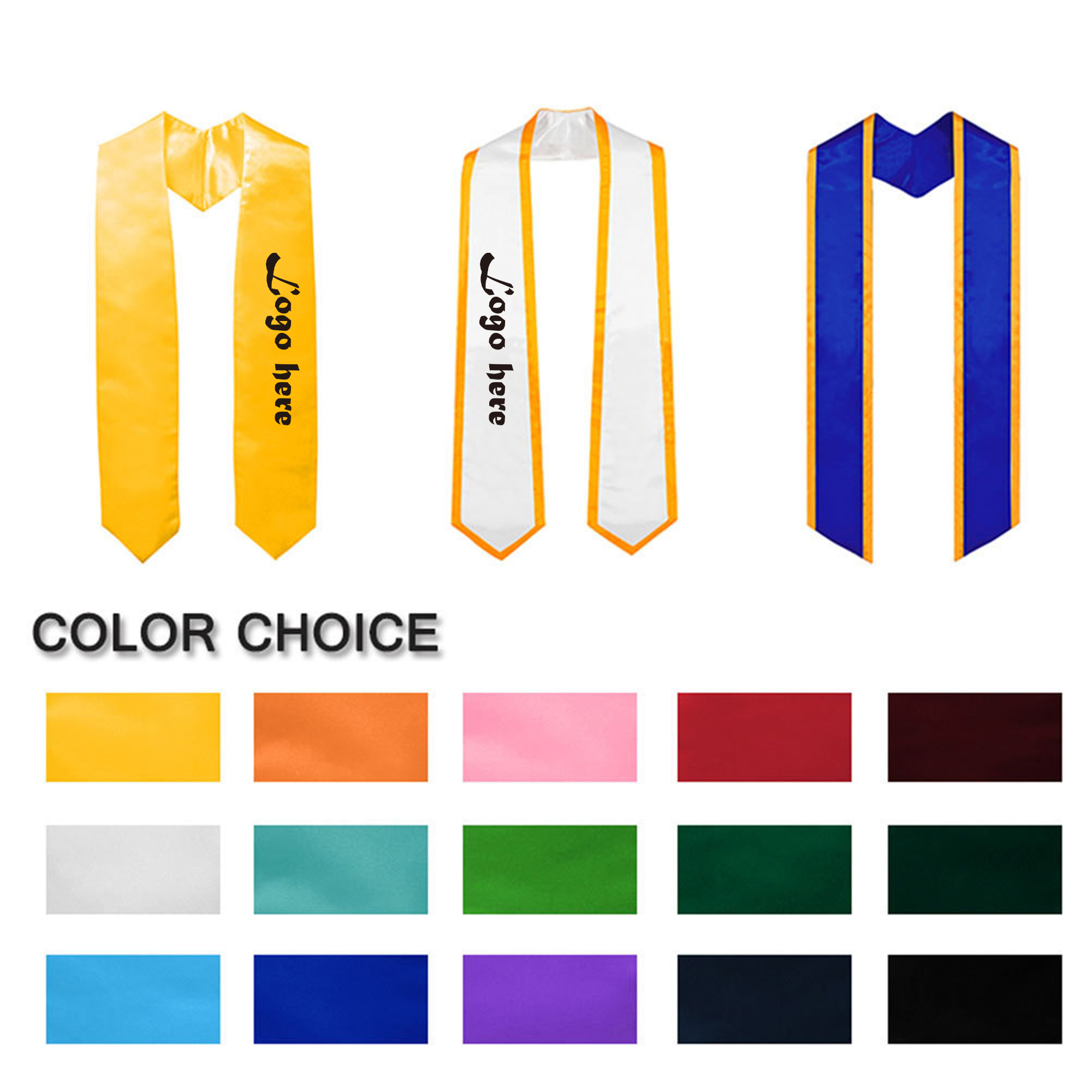 Unisex Graduation Stole Sash Adult 2