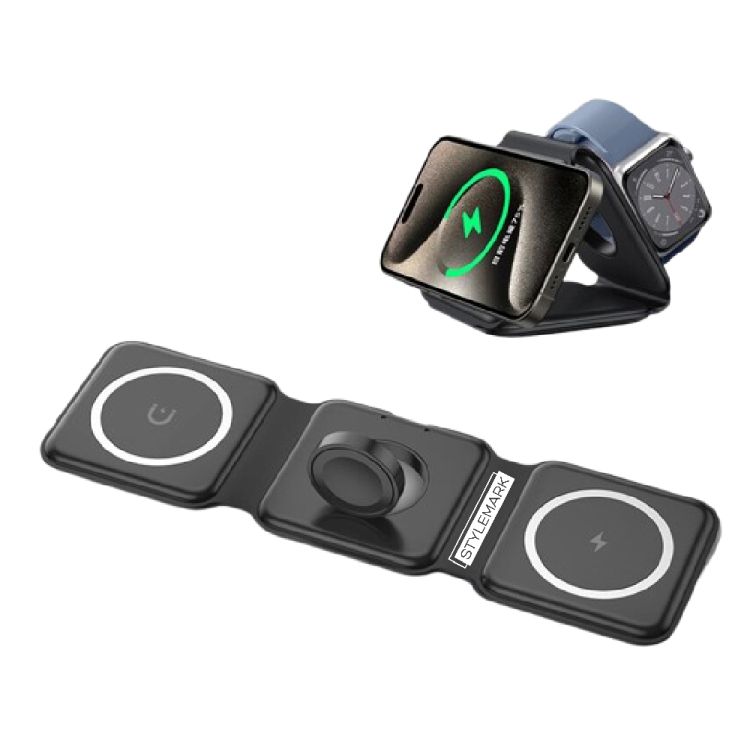 3 in 1 Foldable Magnetic Wireless Charger Dock 1