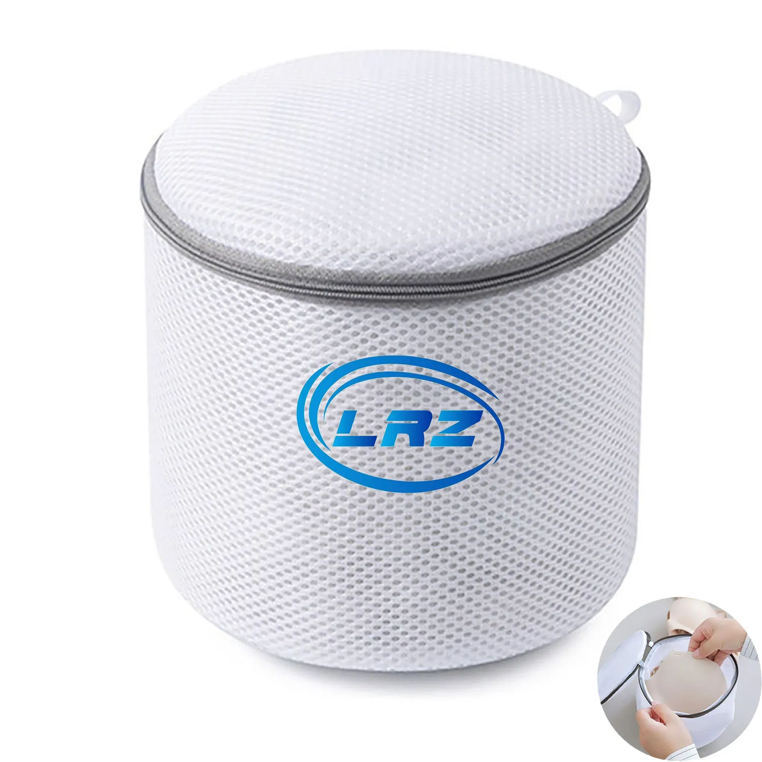 Cylindrical Reusable Laundry Mesh Wash Bag 5