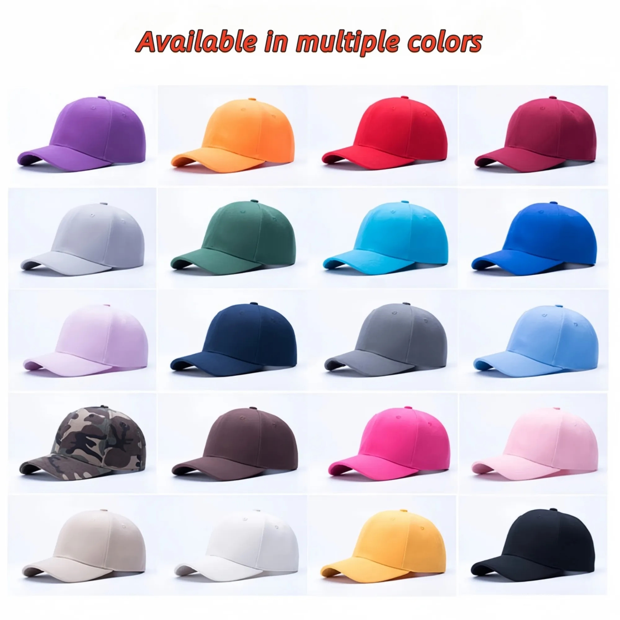 6 Panel Cotton Baseball Cap 5