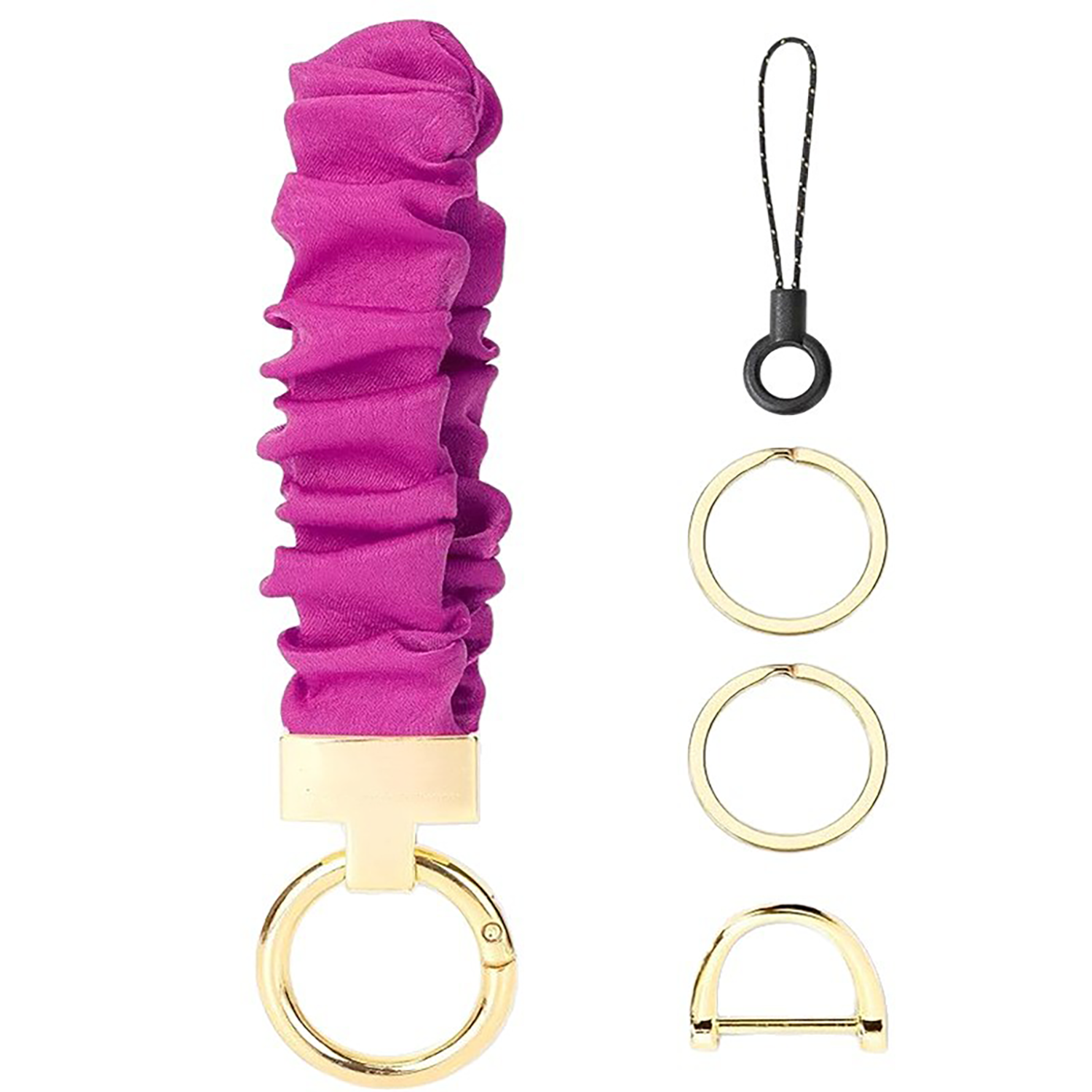 Stretchy Scrunchie Wristlet Keychain 4