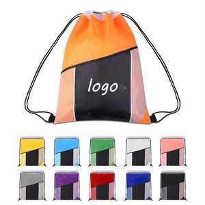 Two Tone Waterproof Mesh Cinch Bag 2