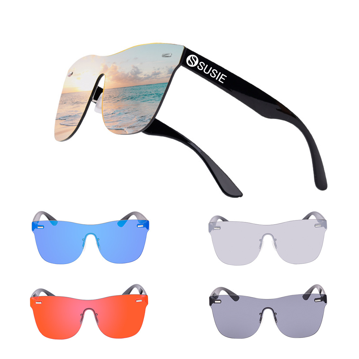 Mens Womens Vintage Trendy Oversized sunglasses