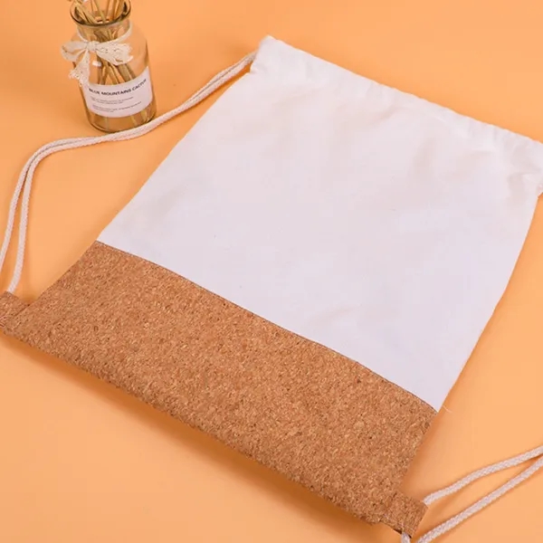 5oz Cotton & Cork Drawstring Backpack 3
