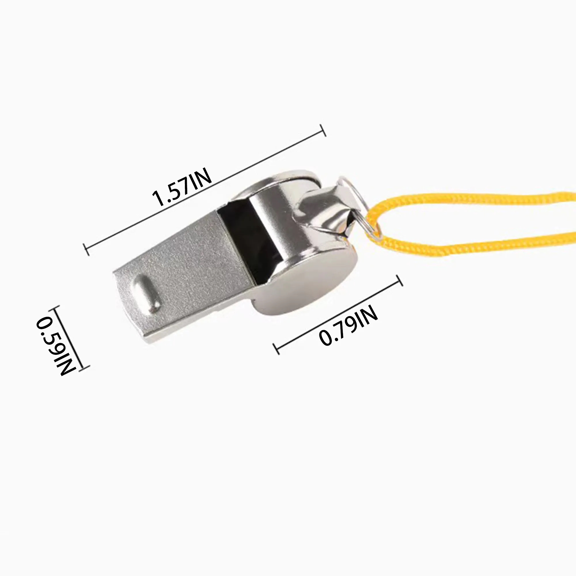 Stainless Steel Survival Whistle With Customizable Logo 2