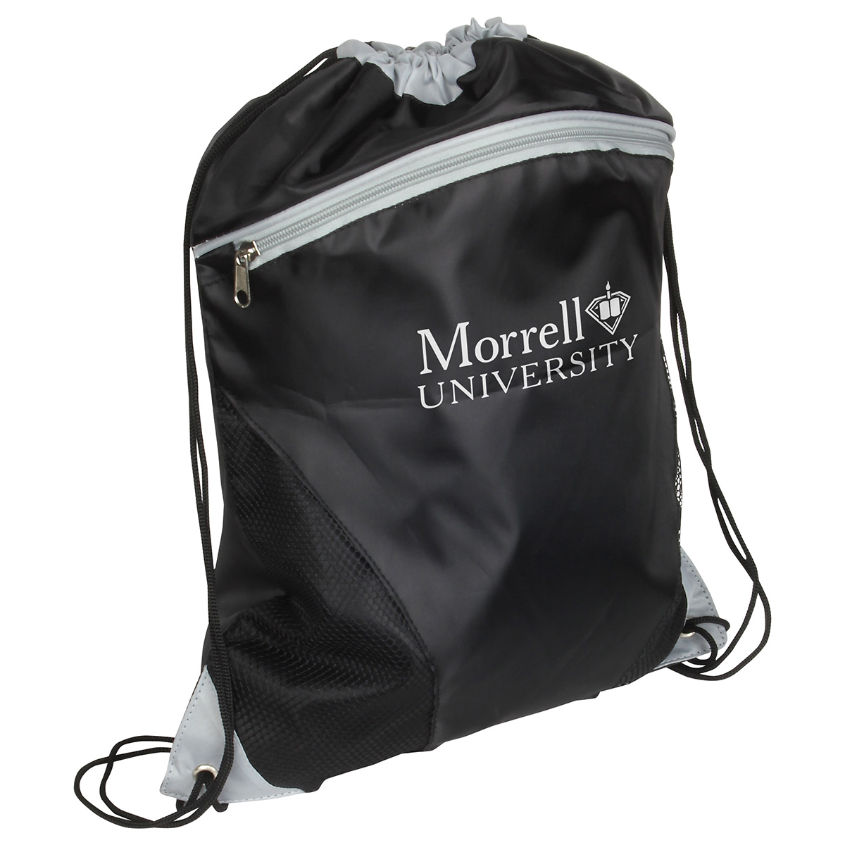 Cyclone Mesh Curve Polyester Drawstring Bag 13